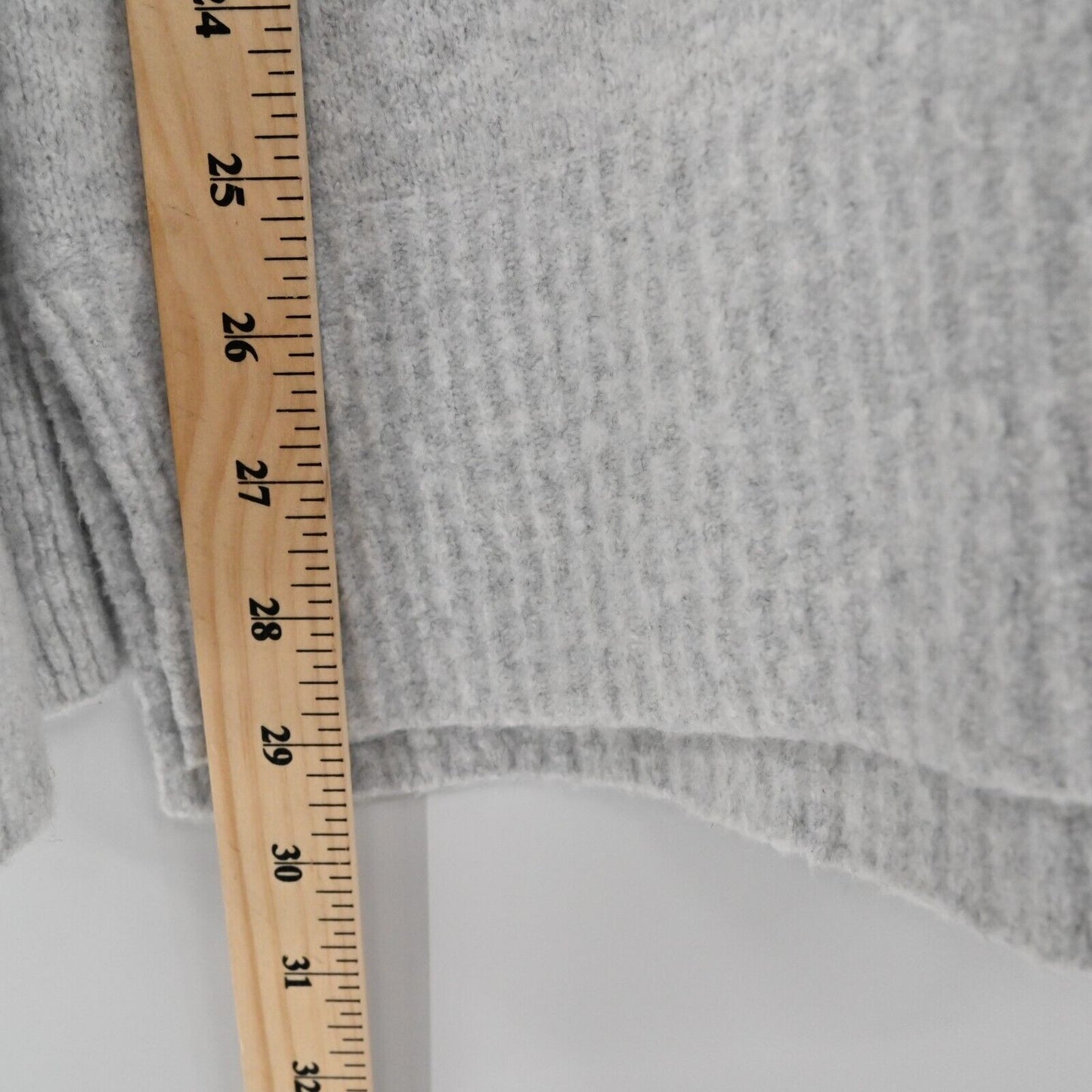ABERCROMBIE FITCH Sweater Womens XS Grey Classic Mock Neck Knit Cozy Capsule