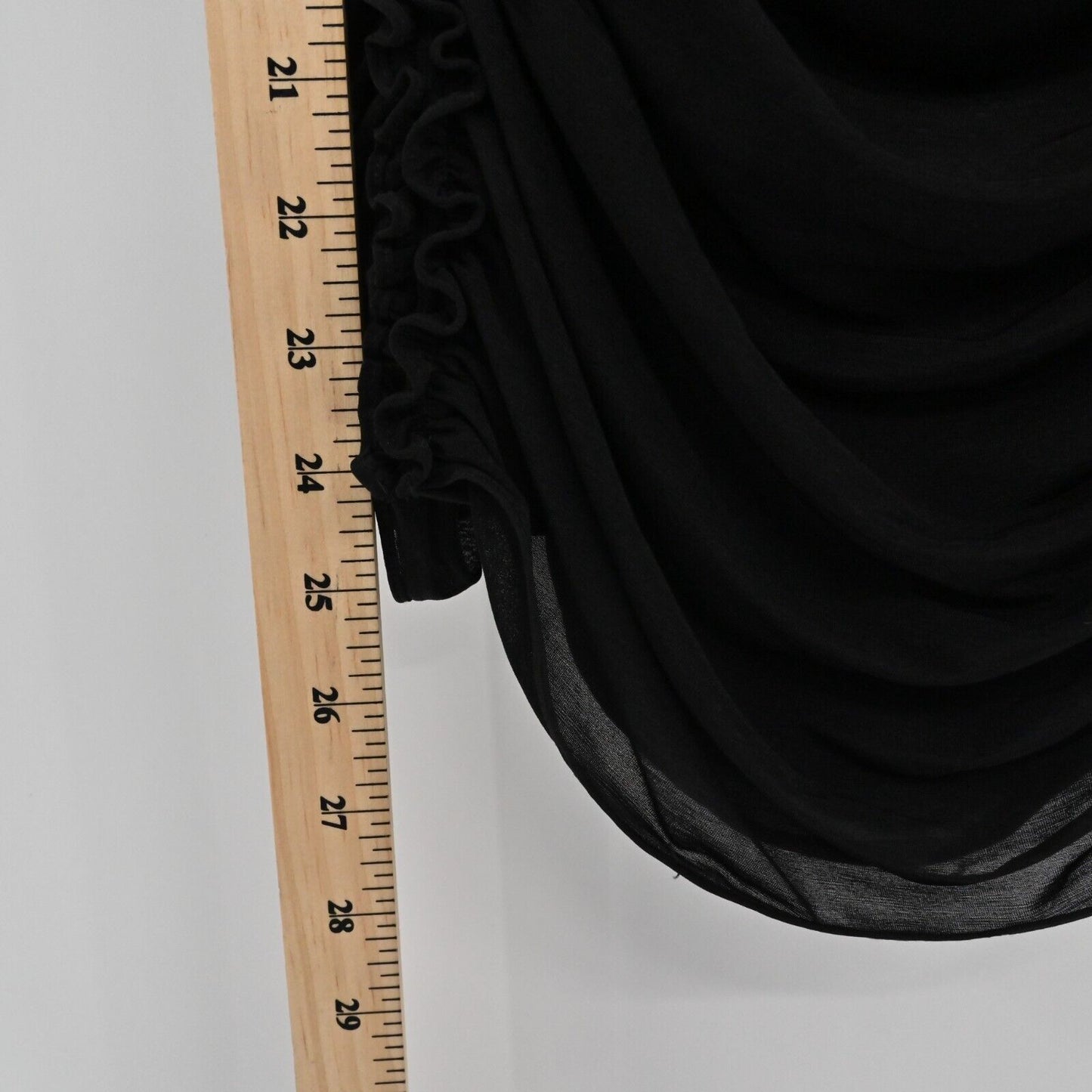 KOBI HALPERIN Top Womens Size M Sariyah Shirred Sleeveless Black Stretch Ruffled