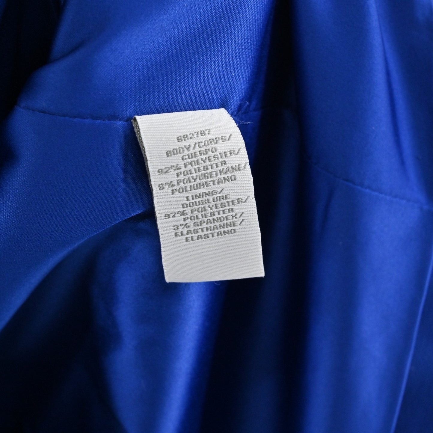 THEIA Blue Cowl Neck Sheath Dress Size 10 Sleeveless Stretch Classic Office