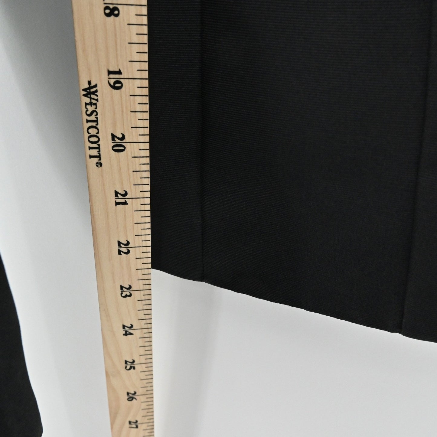 True Vintage 60s Black Skirt Suit Set Size S Blazer Pencil Secretary Movie Prop