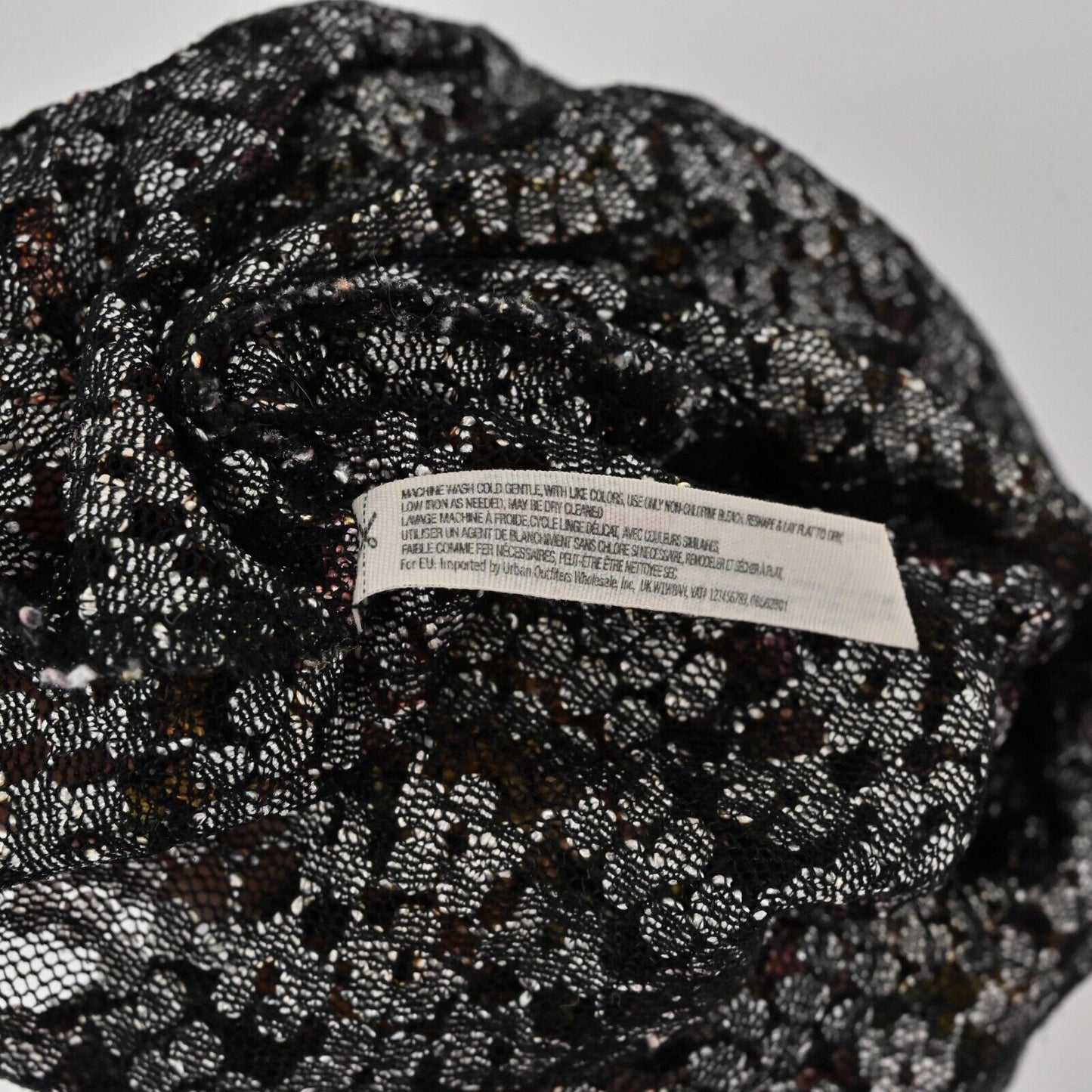 FREE PEOPLE Dress Womens Sz S Intimately Forget Me Not Metallic Floral Mesh Lace