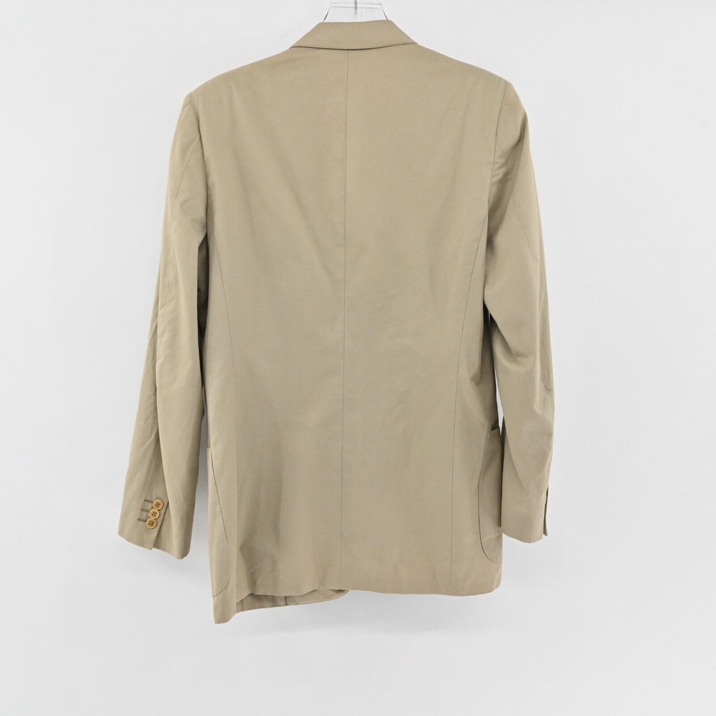 Vtg LANVIN Blazer Mens Size 50 Beige Single Breasted Sports Coat 2 Button Jacket
