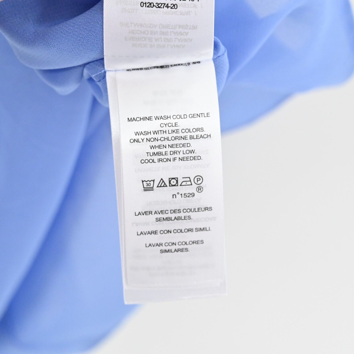 RALPH LAUREN Dress Size 8 Blue Floral Crepe Sleeveless Daisy Belted Summer LRL