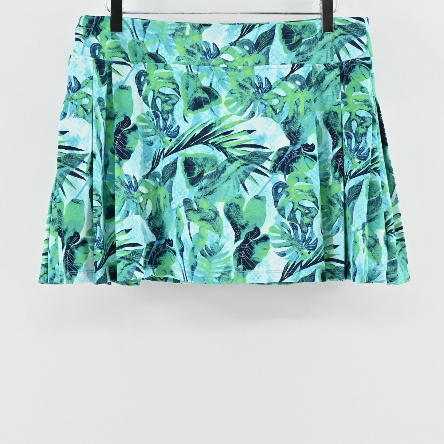 Tommy Bahama Golf Skort Size XL Green Leaf Print Tennis Pickle Ball Tropical