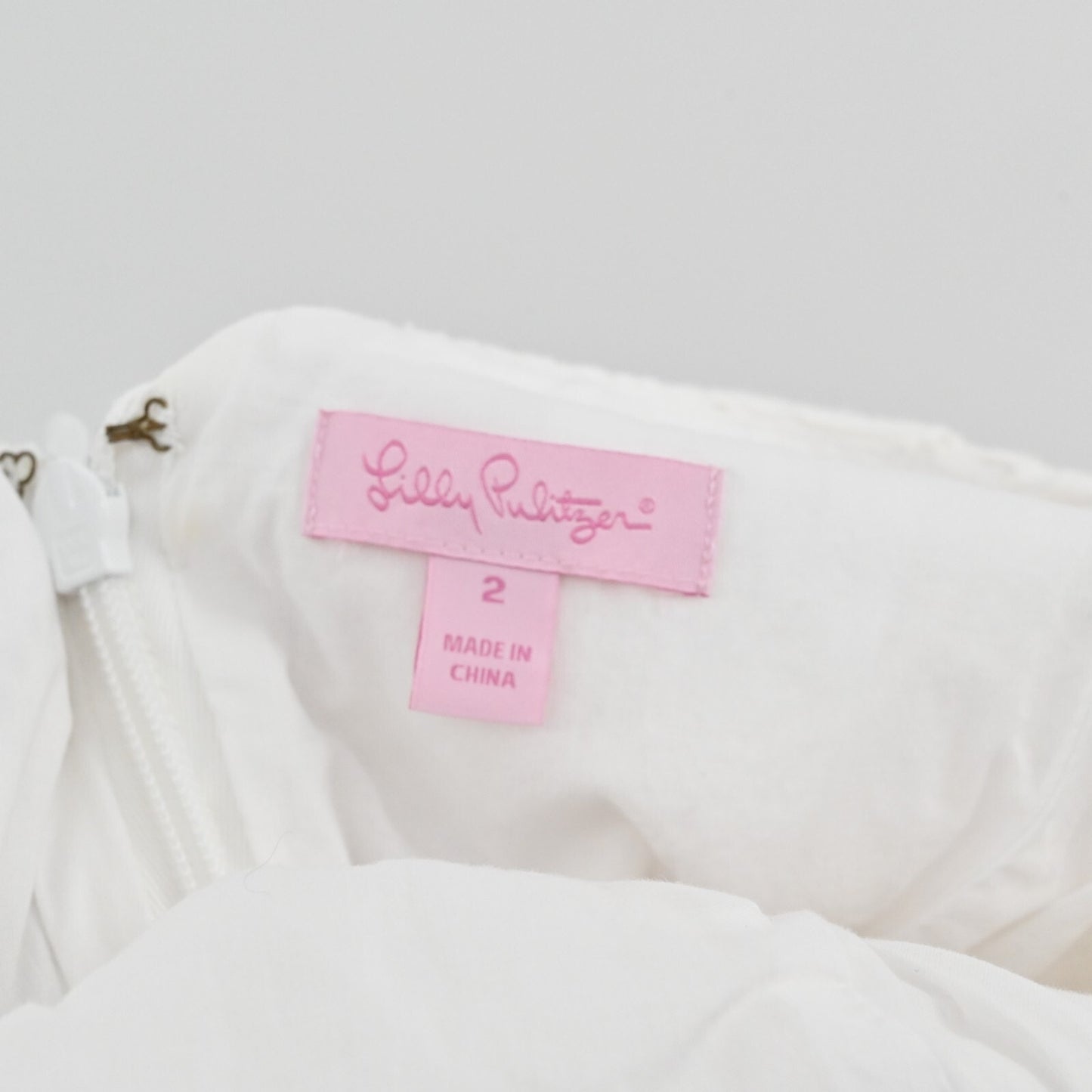 LILLY PULITZER Marla Dress Size 2 Resort White Floral Lace Sleeveless Fit Flare