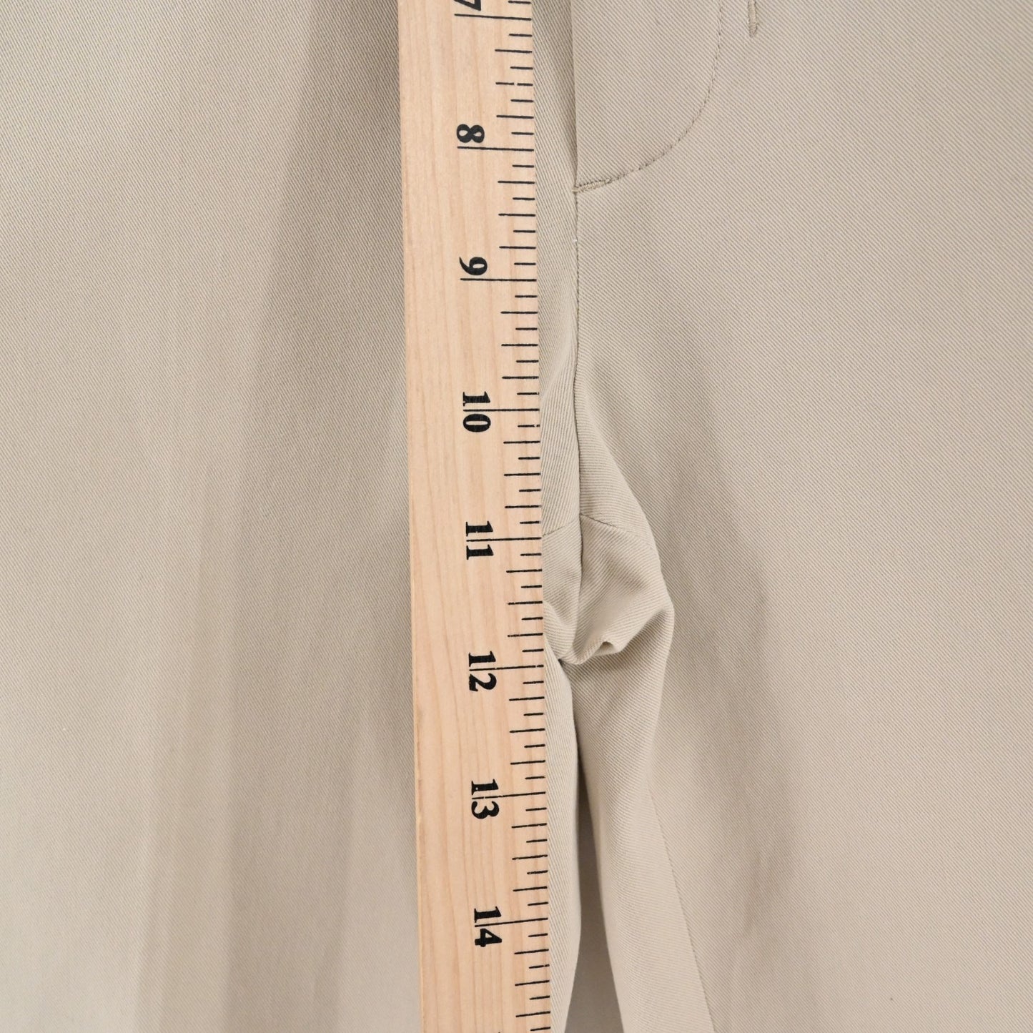 HELMUT LANG Pants Womens Size 2 Solid Beige Slim Straight Classic Trousers