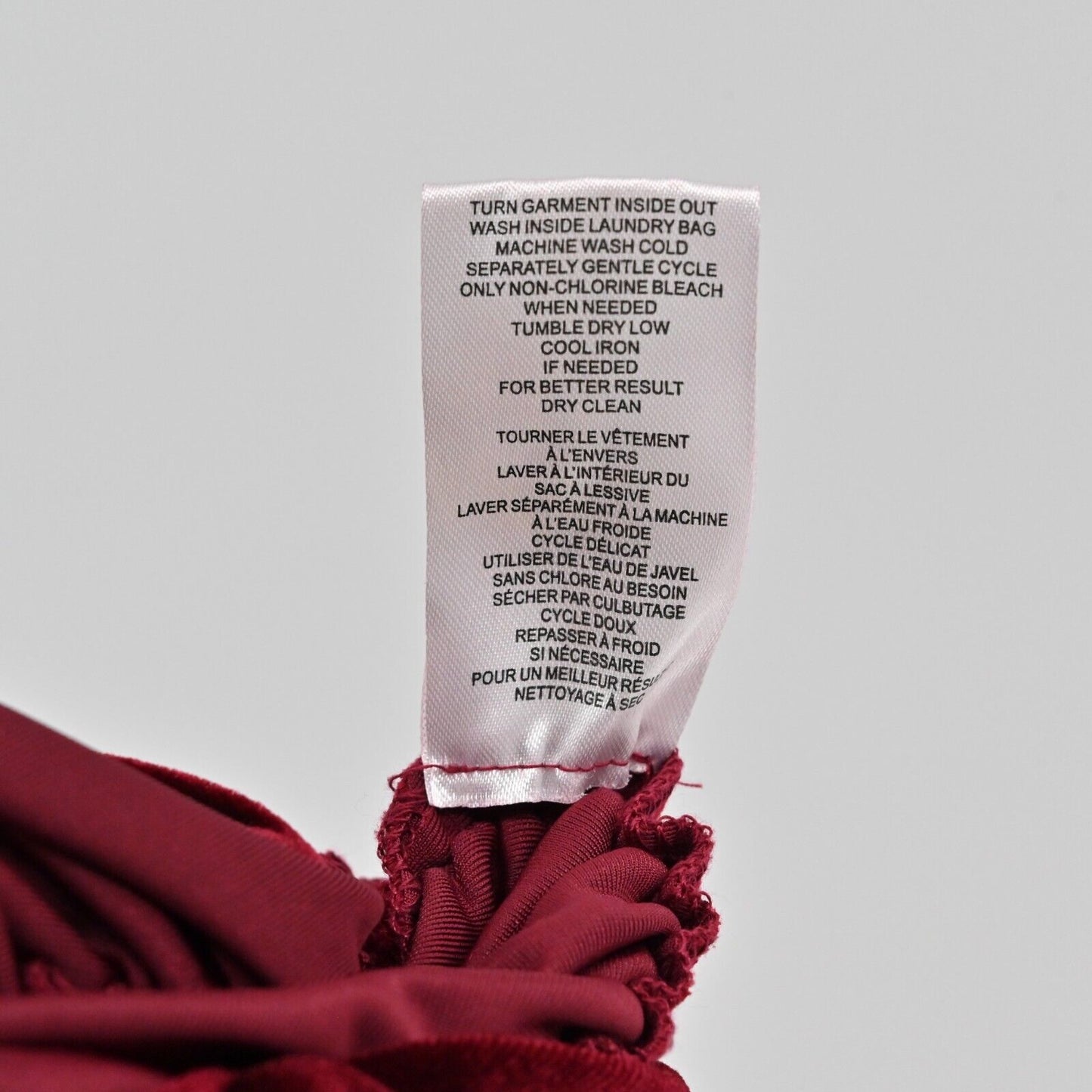 HOUSE of HARLOW Dress Womens Size L One Shoulder Velvet Ruched Side Garnet Red