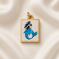 Charm Pendant 18K Gold Plated Copper Fruit Flower Mermaid - Mermaid