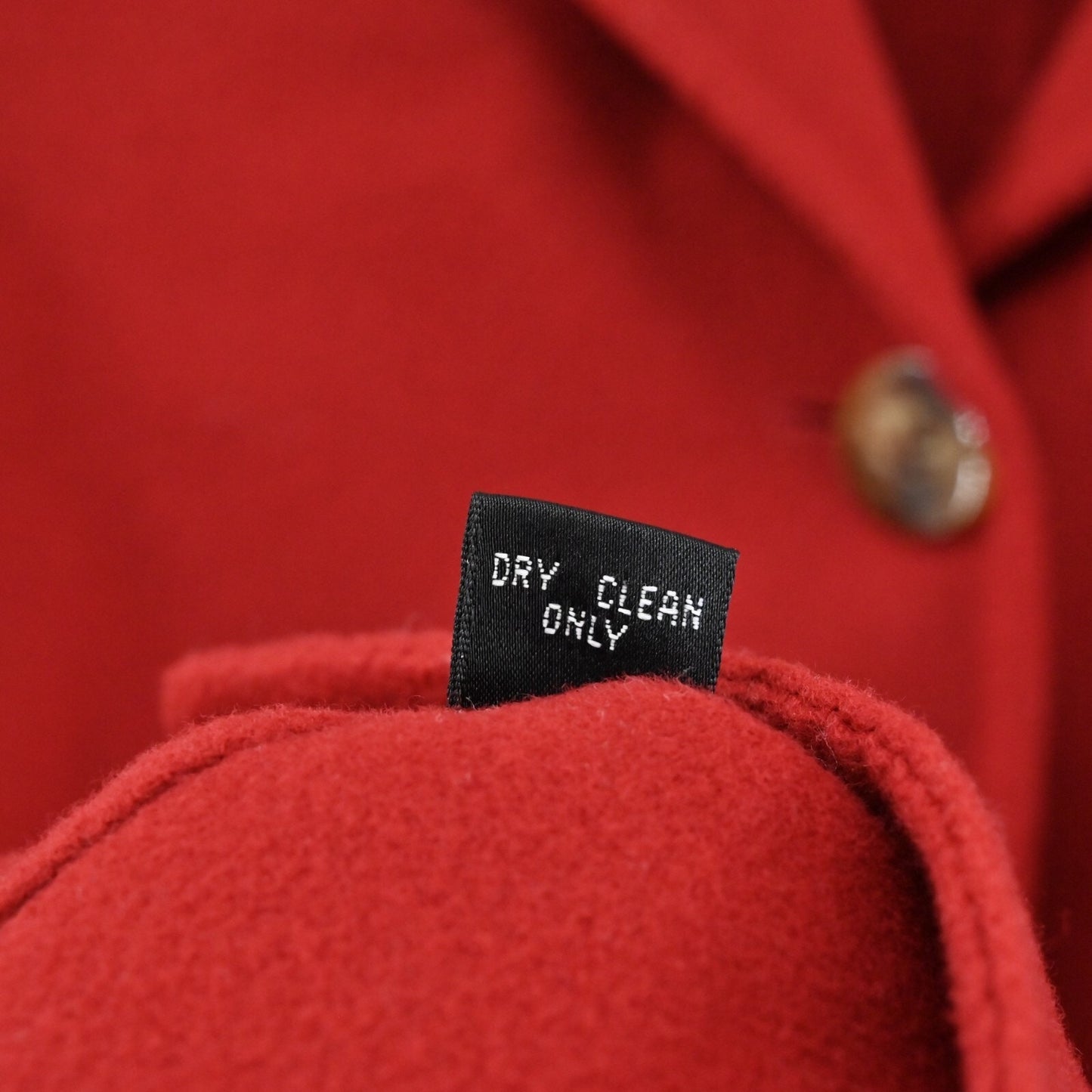 LINDA ALLARD ELLEN TRACY Womens Wool Jacket Size XXL Red Button Front Classic