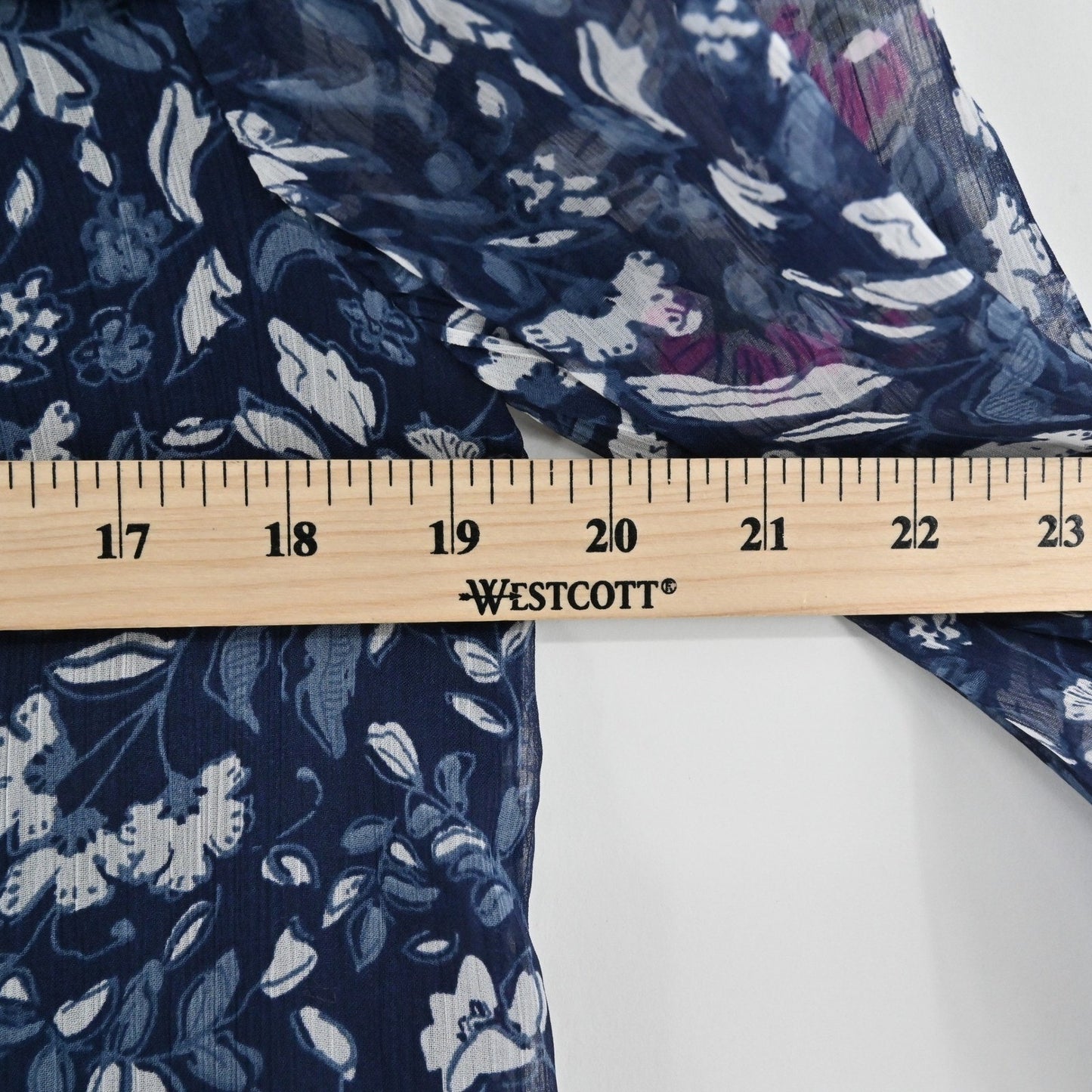 Vineyard Vines Chiffon Floral Dress Size XS Romantic Navy Pink Ruffle Brunch