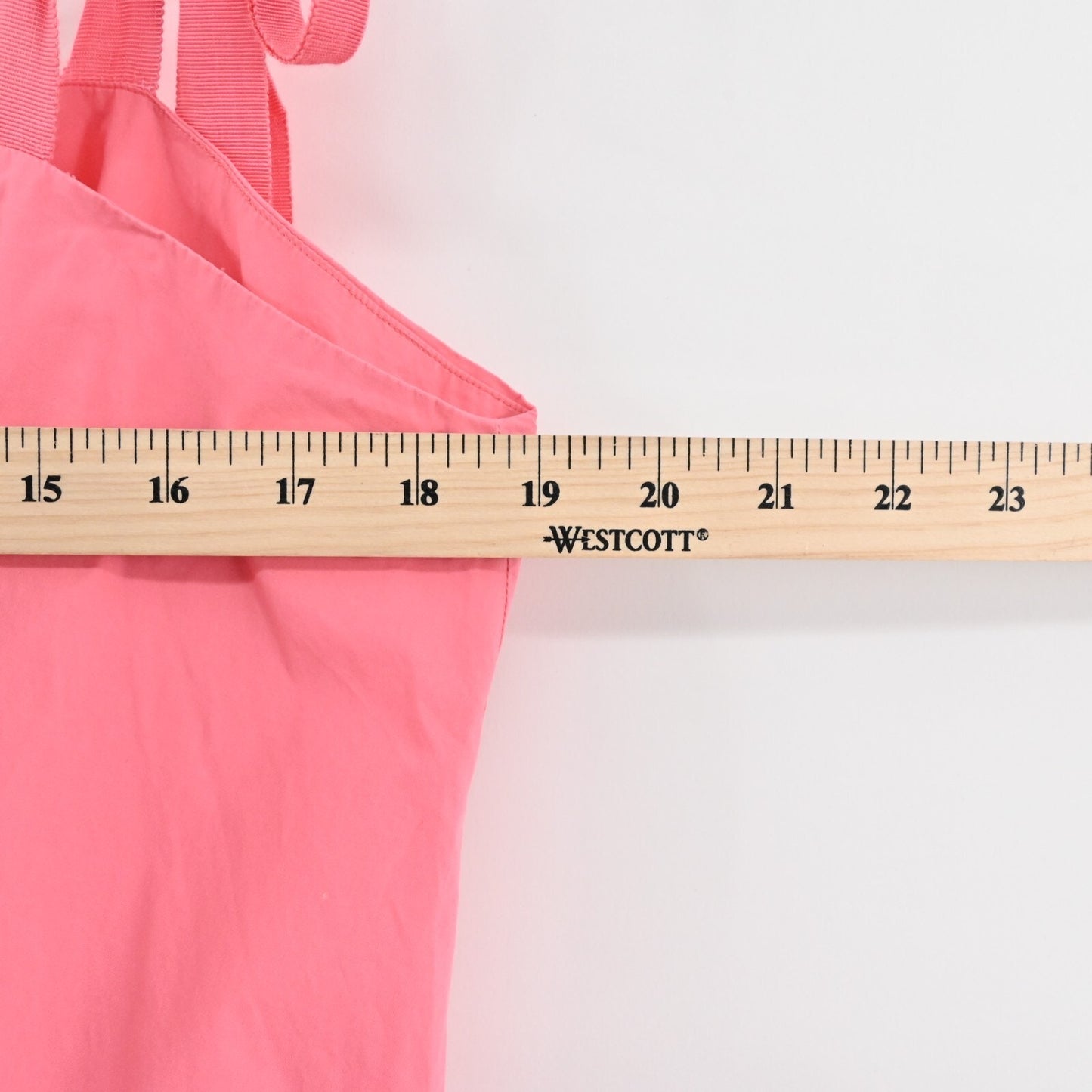 PETER SOM Pink Color Block Dress Size 10 Three Tier Sleeveless Tie Shoulder Midi