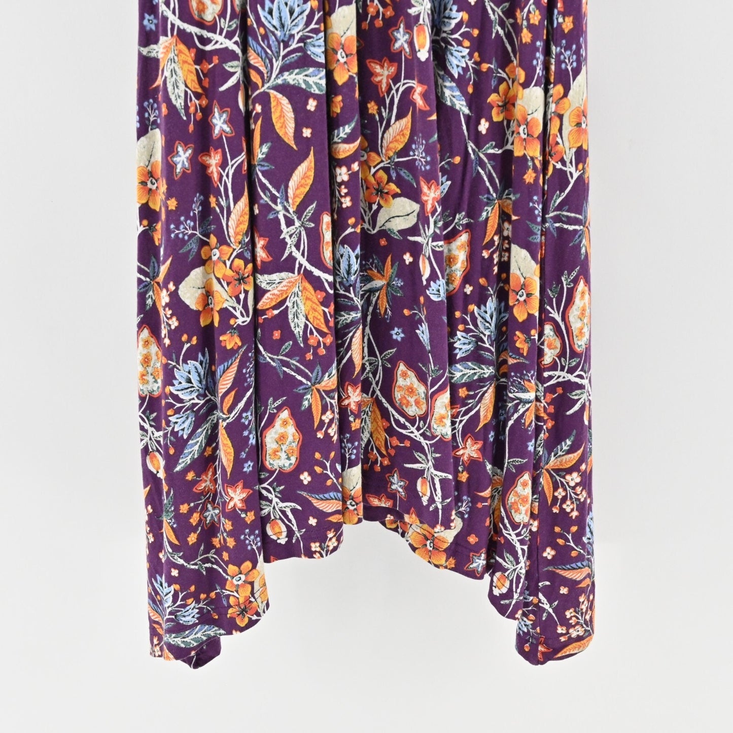 ANTHROPOLOGIE Dress Size XS Maeve Empire Waist Beloved Purple Floral Print