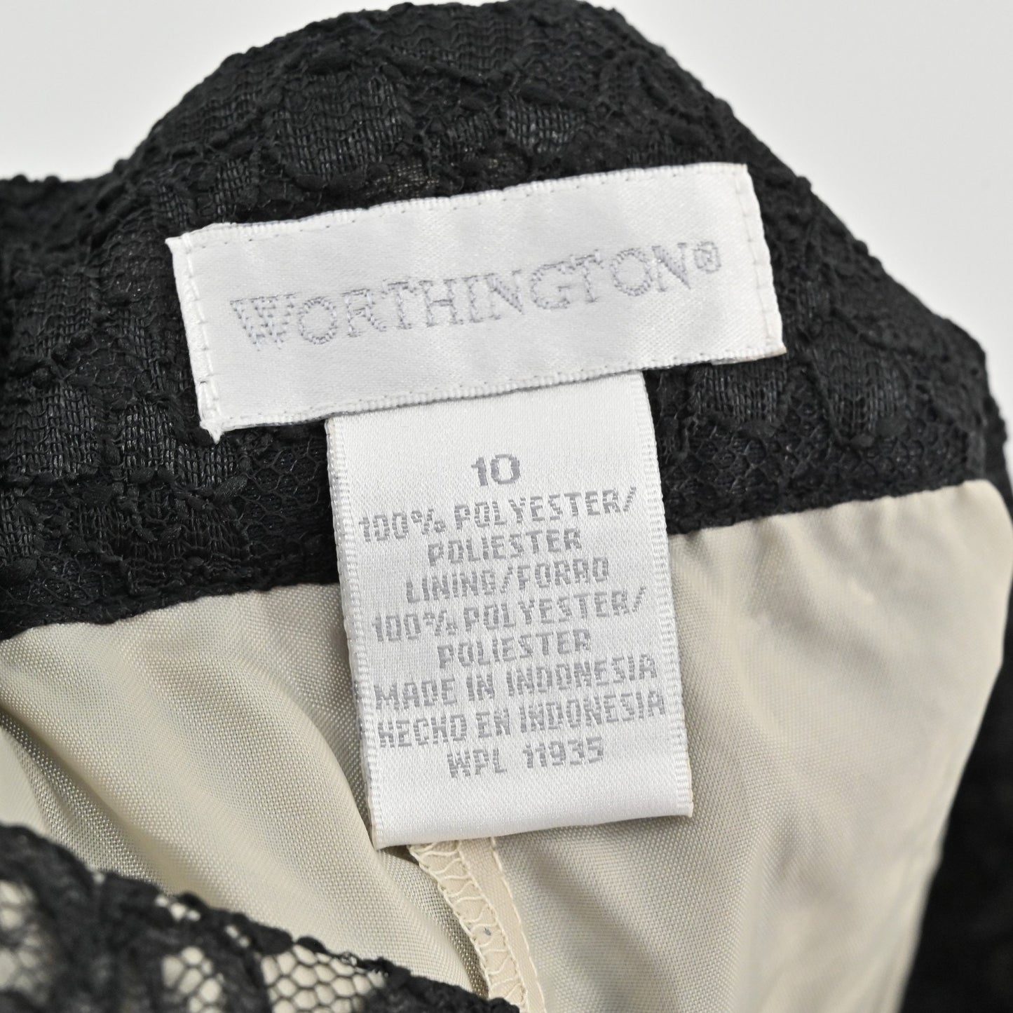 Vtg Y2k Womens Lace Wide Leg Pants Size 10 Whimsigoth Black Floral Sheer Lined