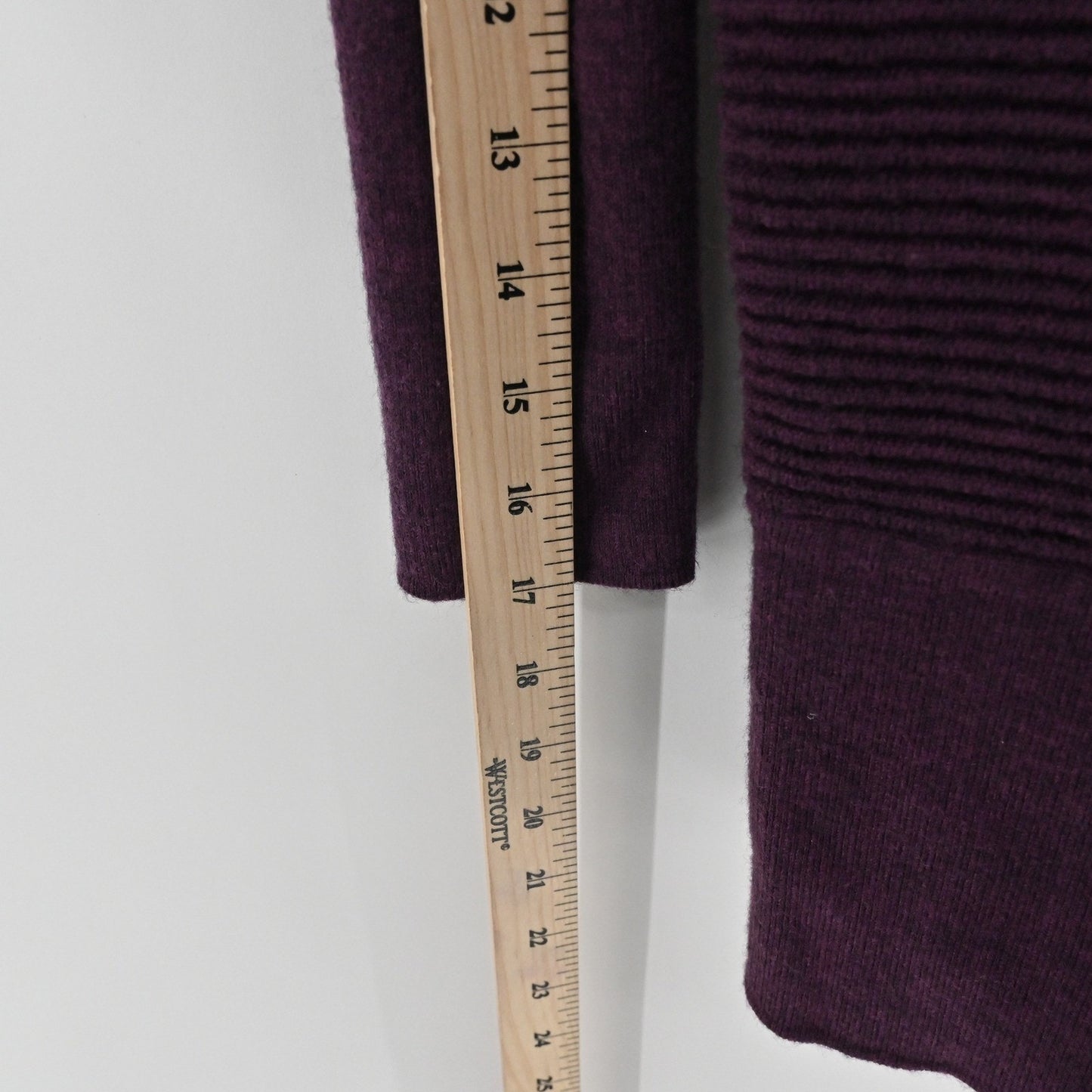 Lululemon Womens Sit In Lotus Wrap II Cardigan Size 10 Heathered Plum Ribbed
