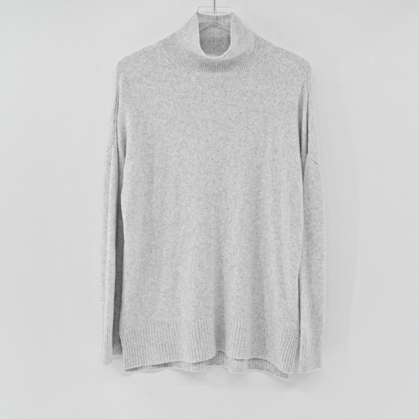 ABERCROMBIE FITCH Sweater Womens XS Grey Classic Mock Neck Knit Cozy Capsule