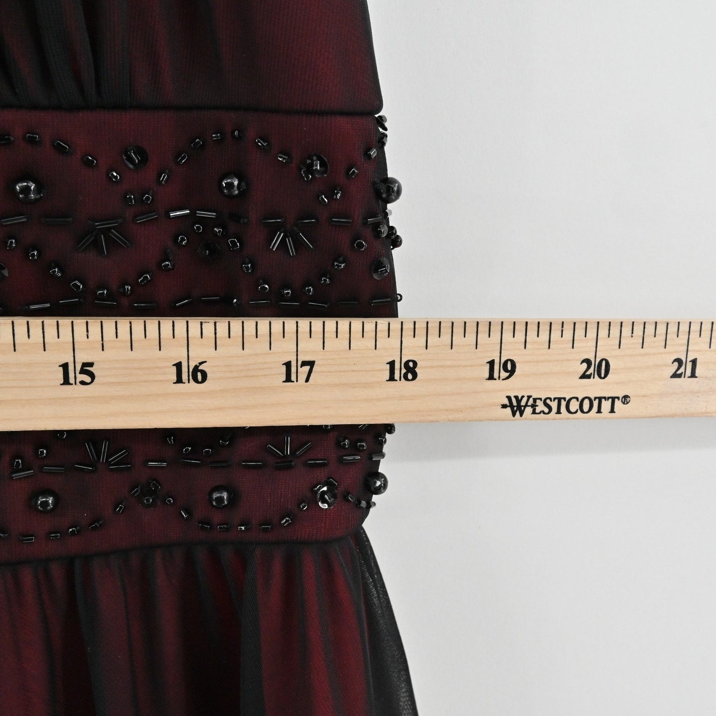 LA NOUVELLE RENAISSANCE Mesh Dress Size 10 Dark Romantic Black Red Embellished