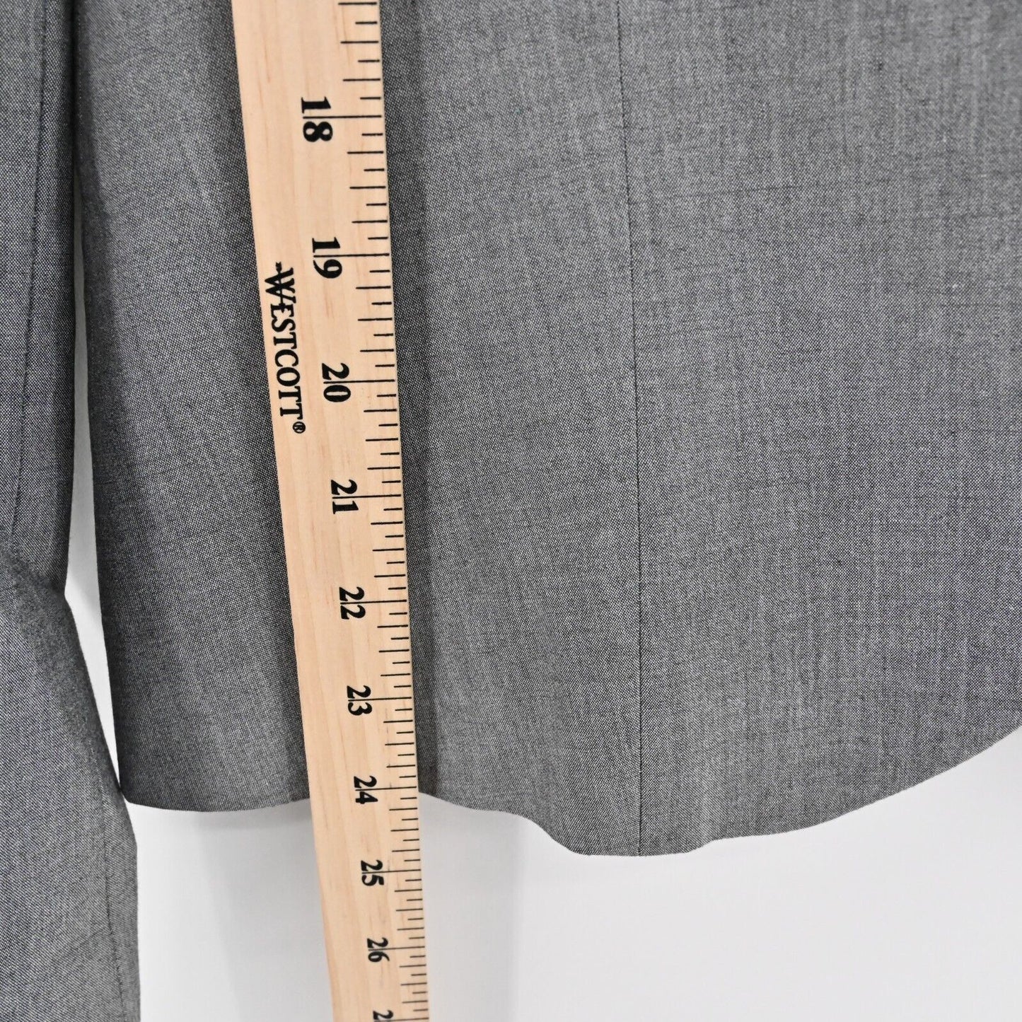 EMPORIO ARMANI Blazer Womens Size 40 Gray Single Breasted Button Front Jacket