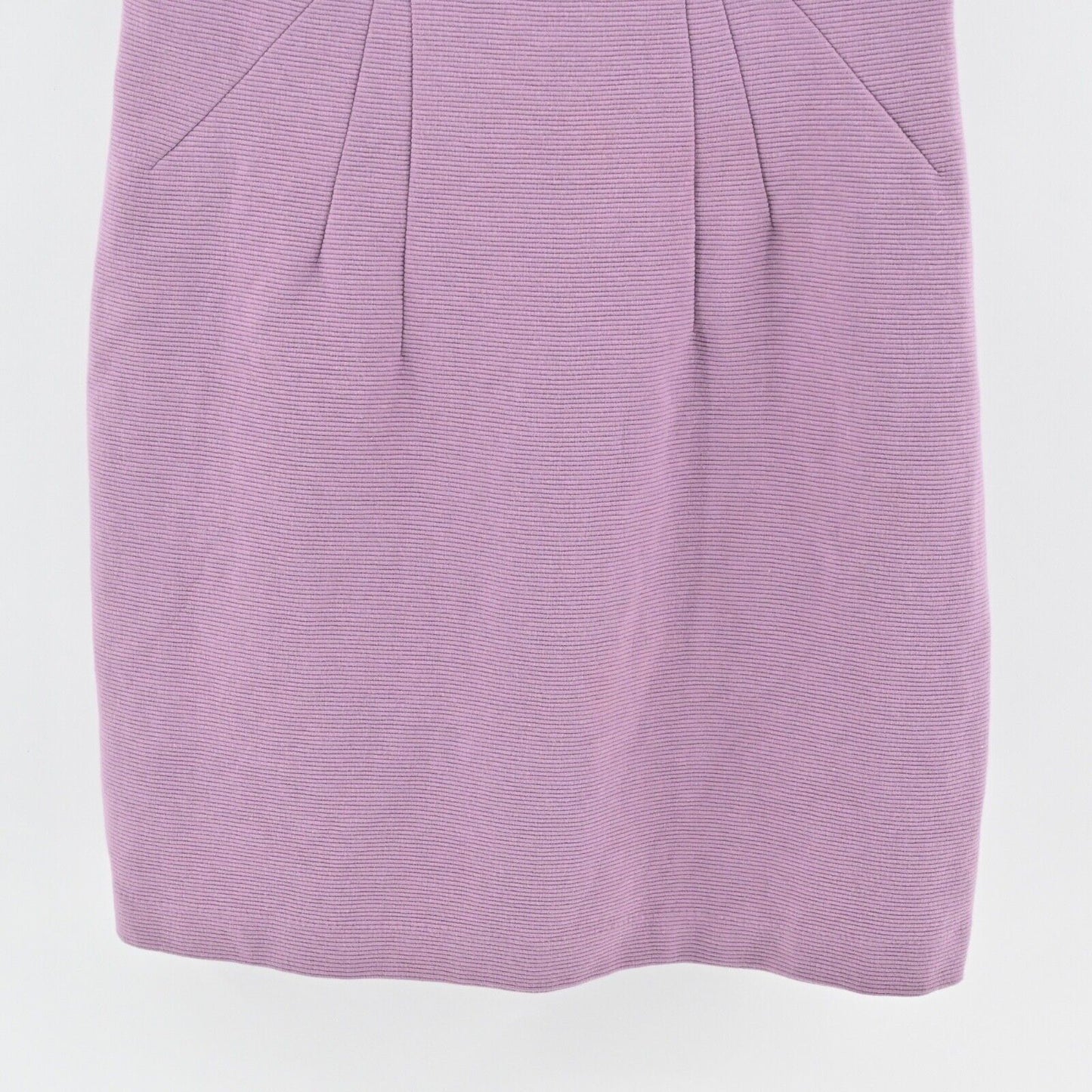 BODEN Dress Size 10P Purple Cotton High Neck Short Sleeve Betty Ottoman Sheath