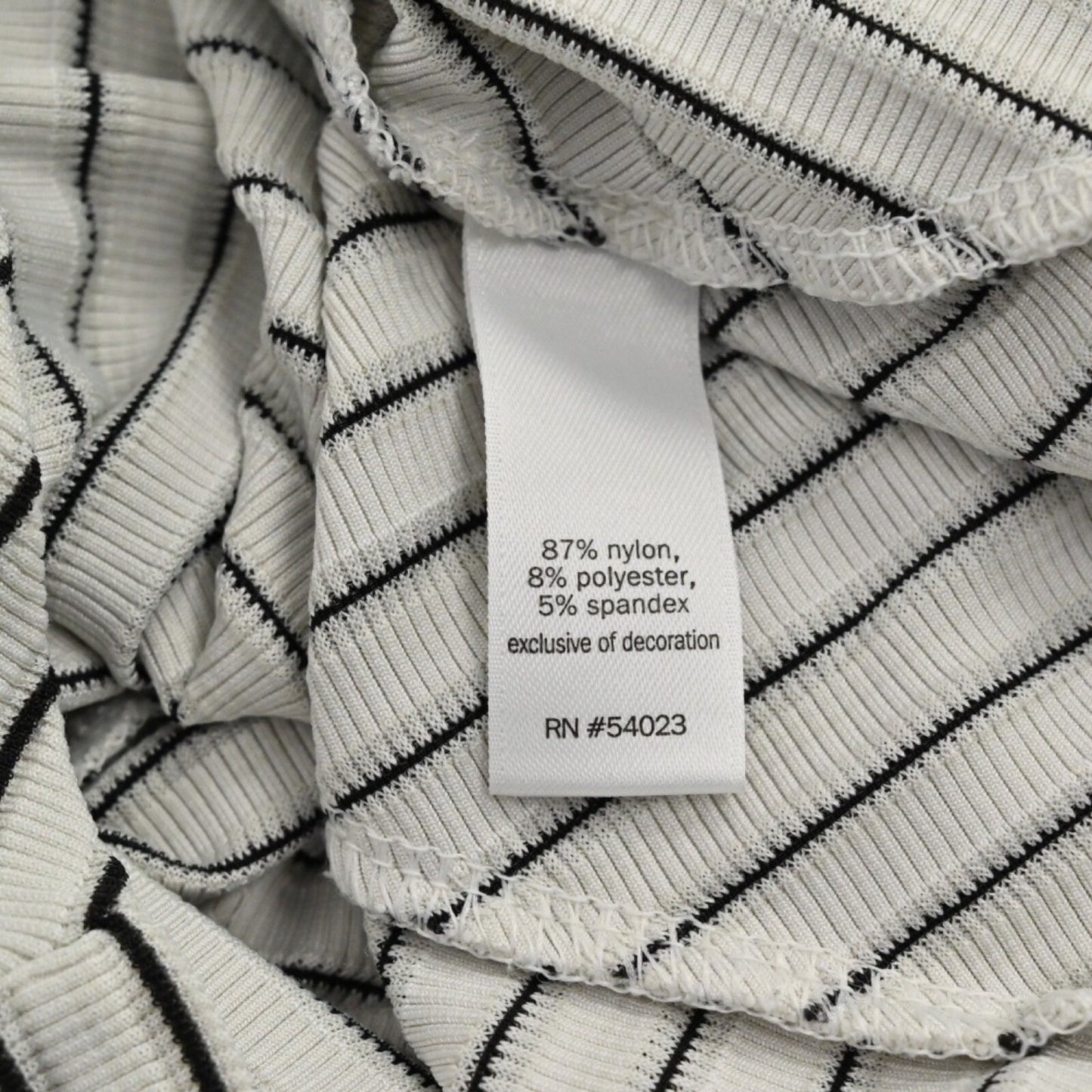 DEREK LAM 10C Womens Madison Ave Tank Top Size S ATHLETA White Black Stripe Gym