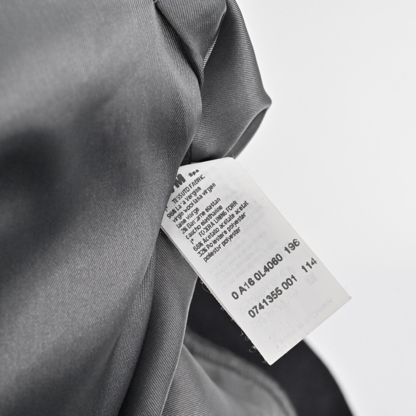 LES COPAINS Gray Wool Skirt Size 46 Knee Length Pencil Minimalist Career Luxury