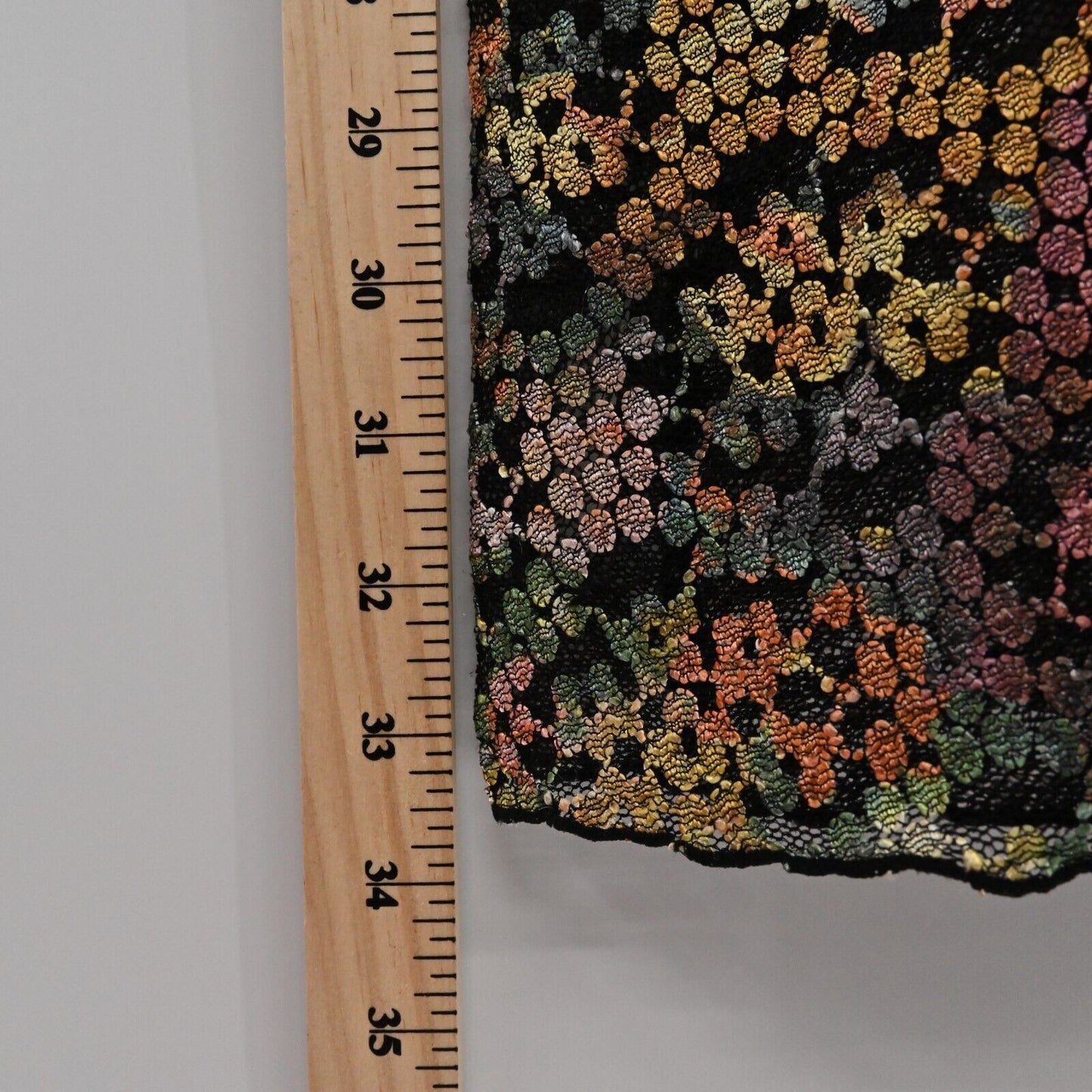 FREE PEOPLE Dress Womens Sz S Intimately Forget Me Not Metallic Floral Mesh Lace