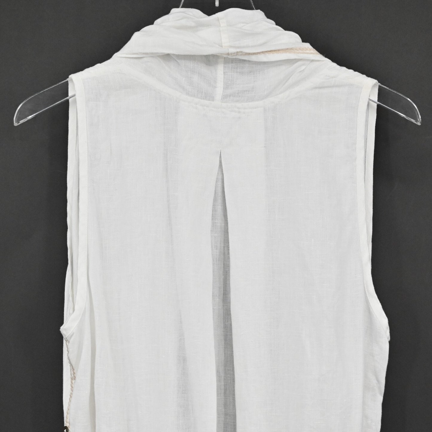 JOHNNY WAS Duster Womens Size OS Longline Embroidered Tie Waist Sleeveless Boho