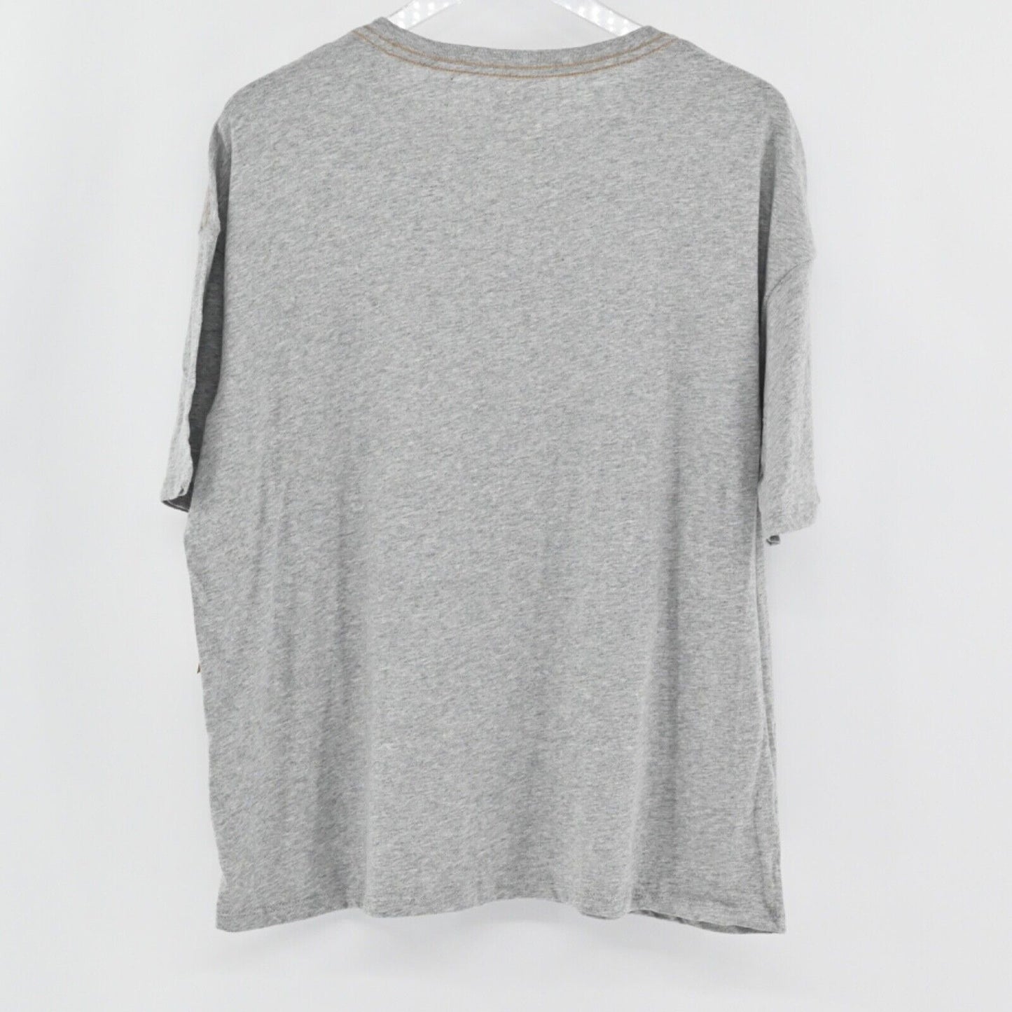 BILLABONG x WRANGLER T Shirt Womens Sz S Gray True Boy Pocket Rainbow Cotton NEW
