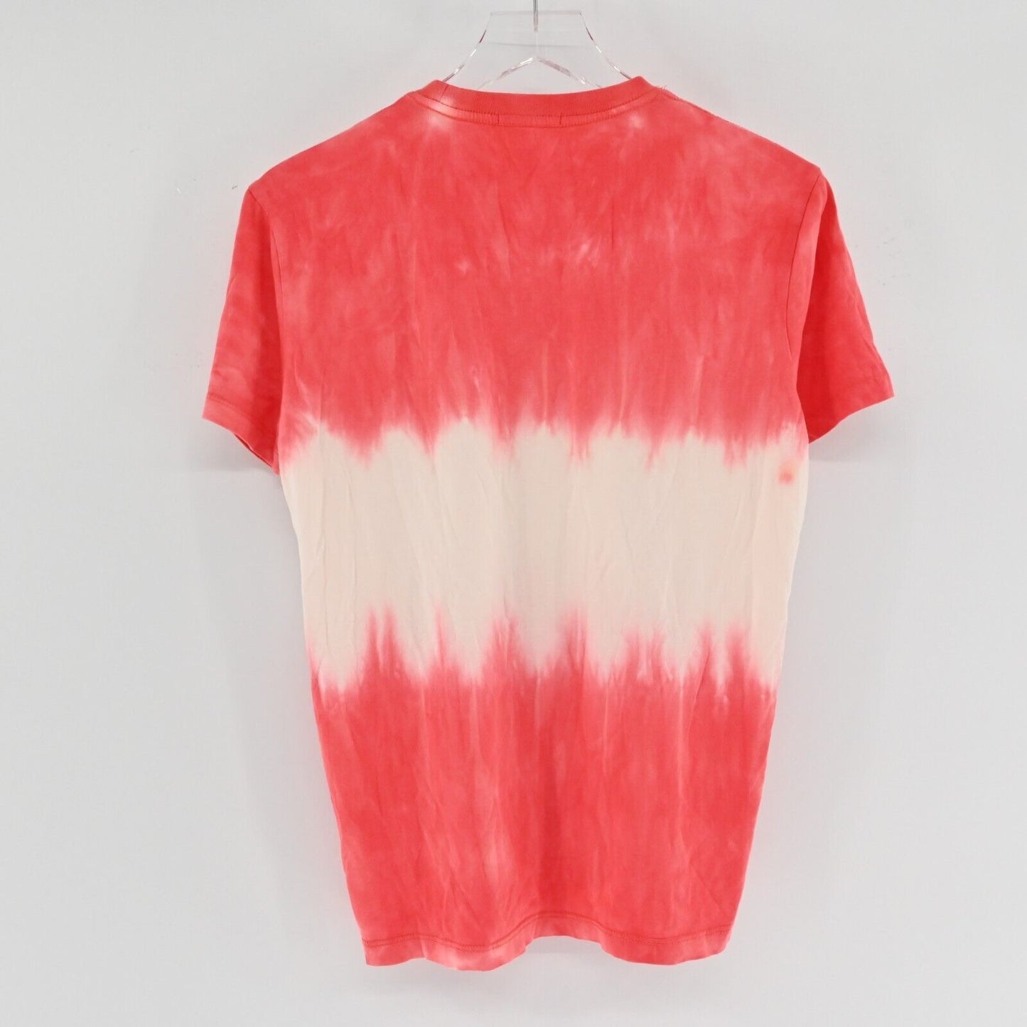 MARINE LAYER Shirt Mens Size S Satisfaction Red Tie Dye Short Sleeve Crewneck
