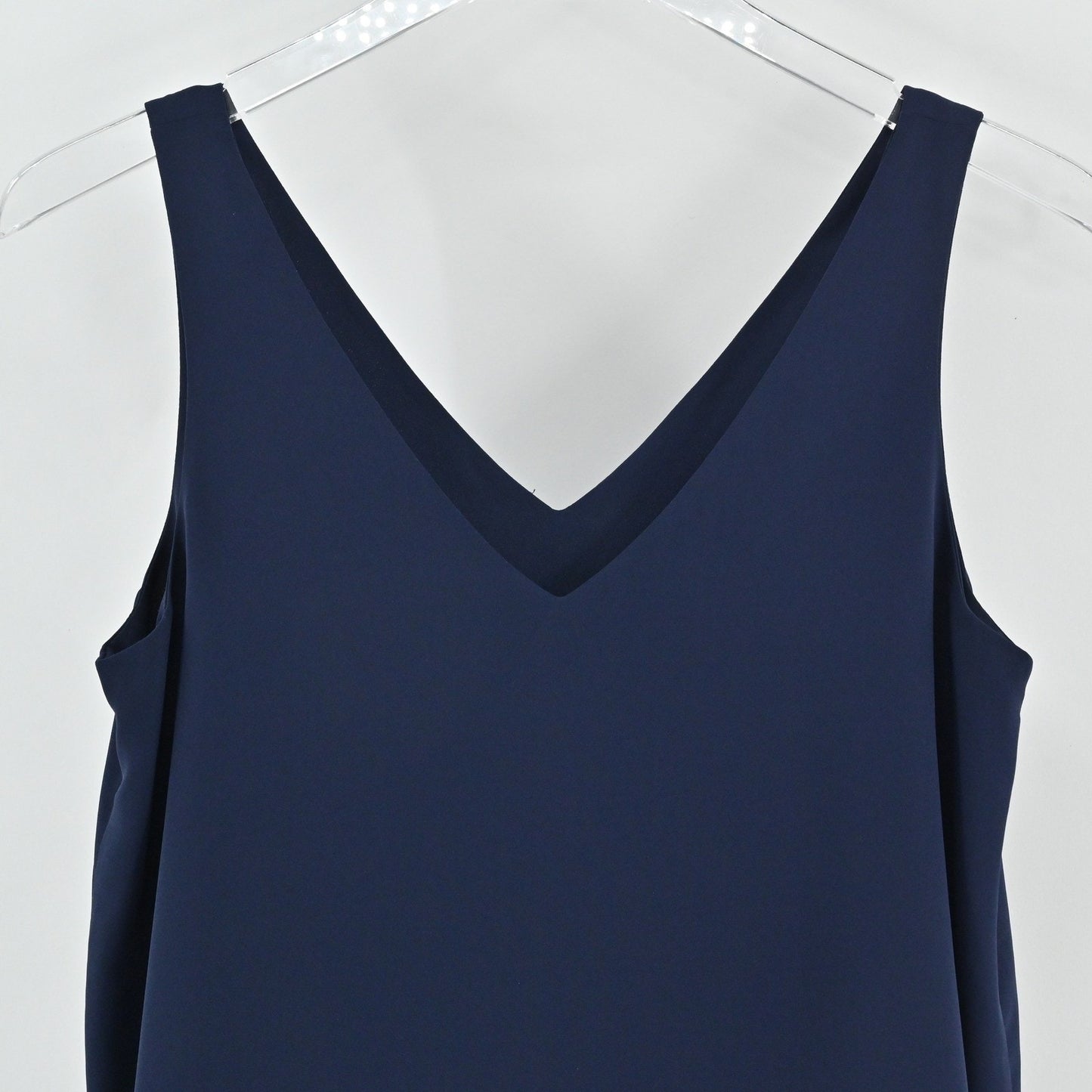 Lilly Pulitzer Womens Florin Straight Hem Top Size S Navy Blue Sleeveless Blouse