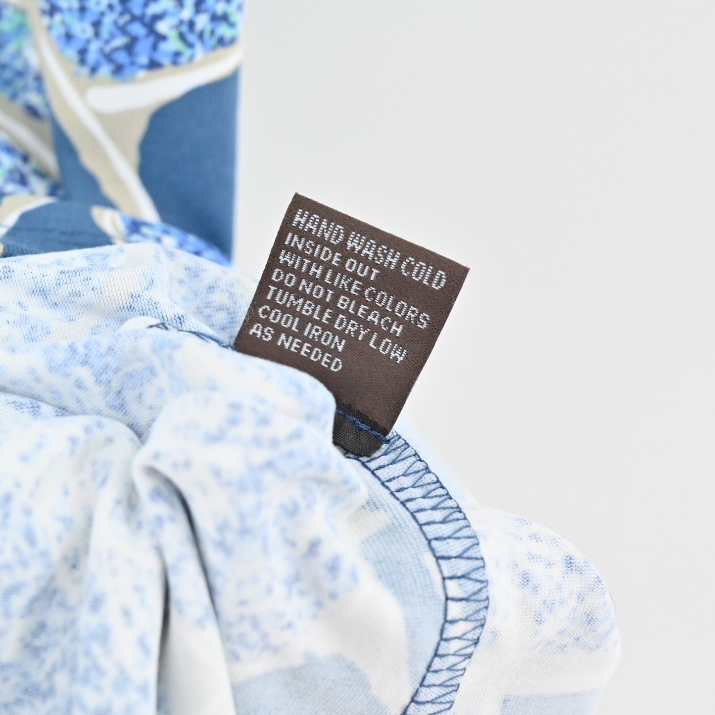 J MCLAUGHLIN Carly Dress Size XS Catalina Cloth Stretch Blue Floral Print