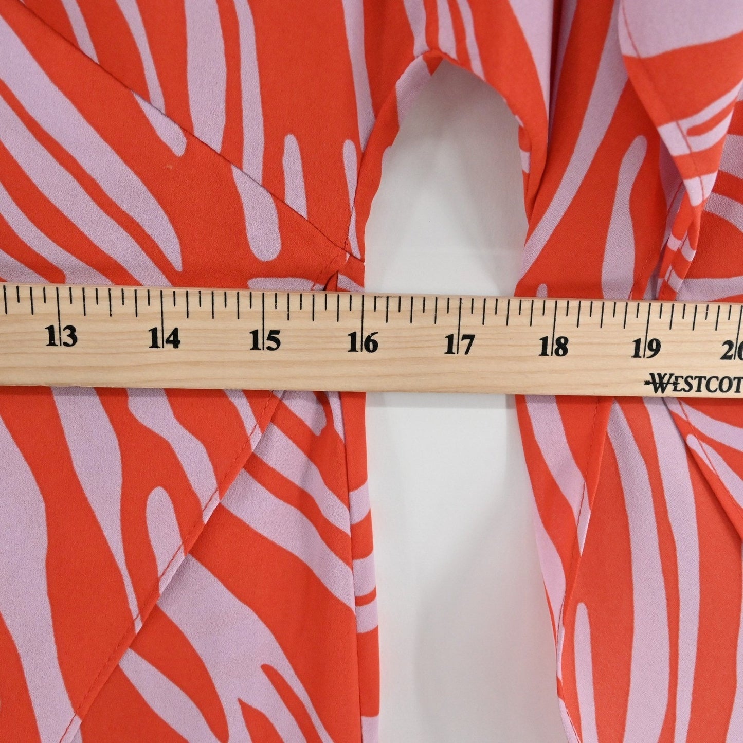 Cabi Saunter Maxi Dress Size S Orange Zebra Dolman Kimono Sleeve Boho Eclectic