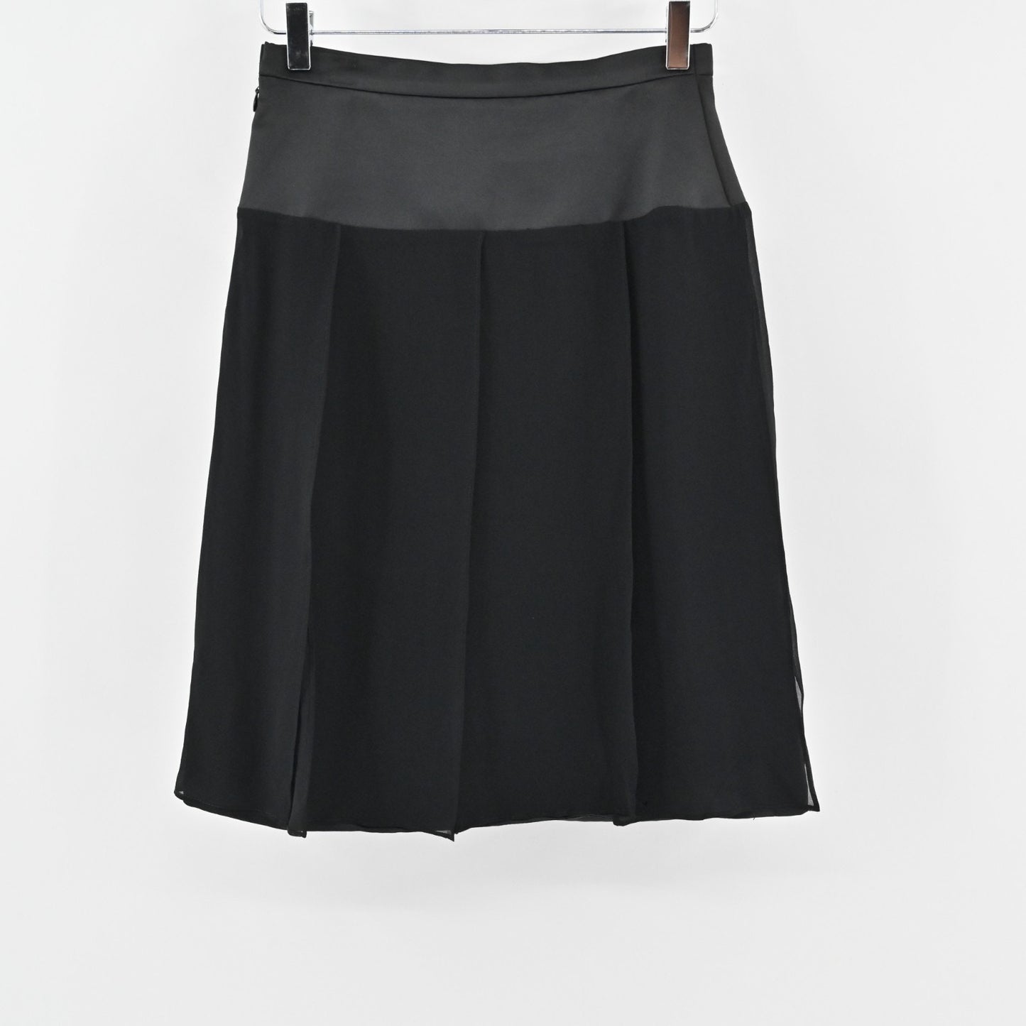 Frans Baviera Black Pleated Skirt Size S ALine Mini Whimsigoth Dark Academia