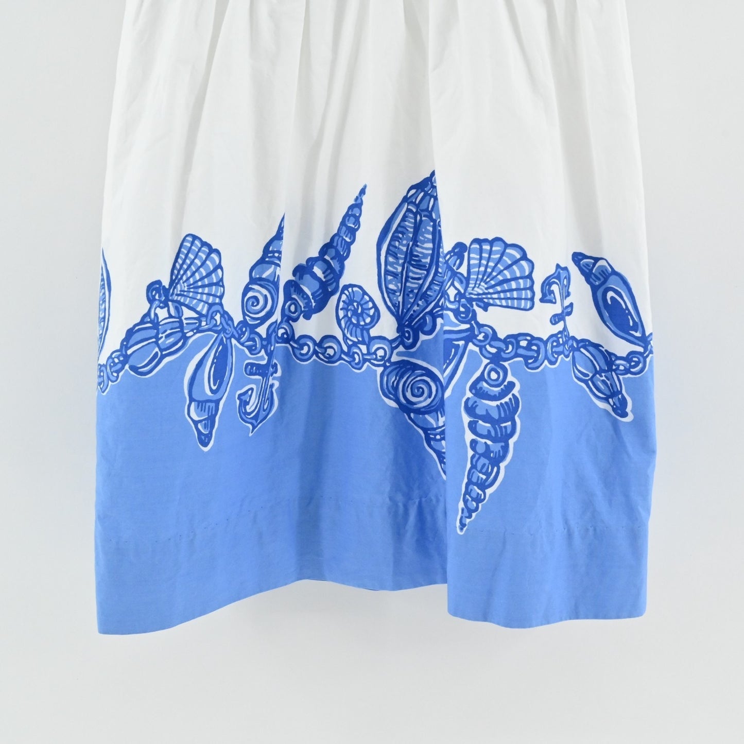 Lilly Pulitzer Nettie Dress Size XS Fallin In Love Blue Rope Belt Nautical Beach