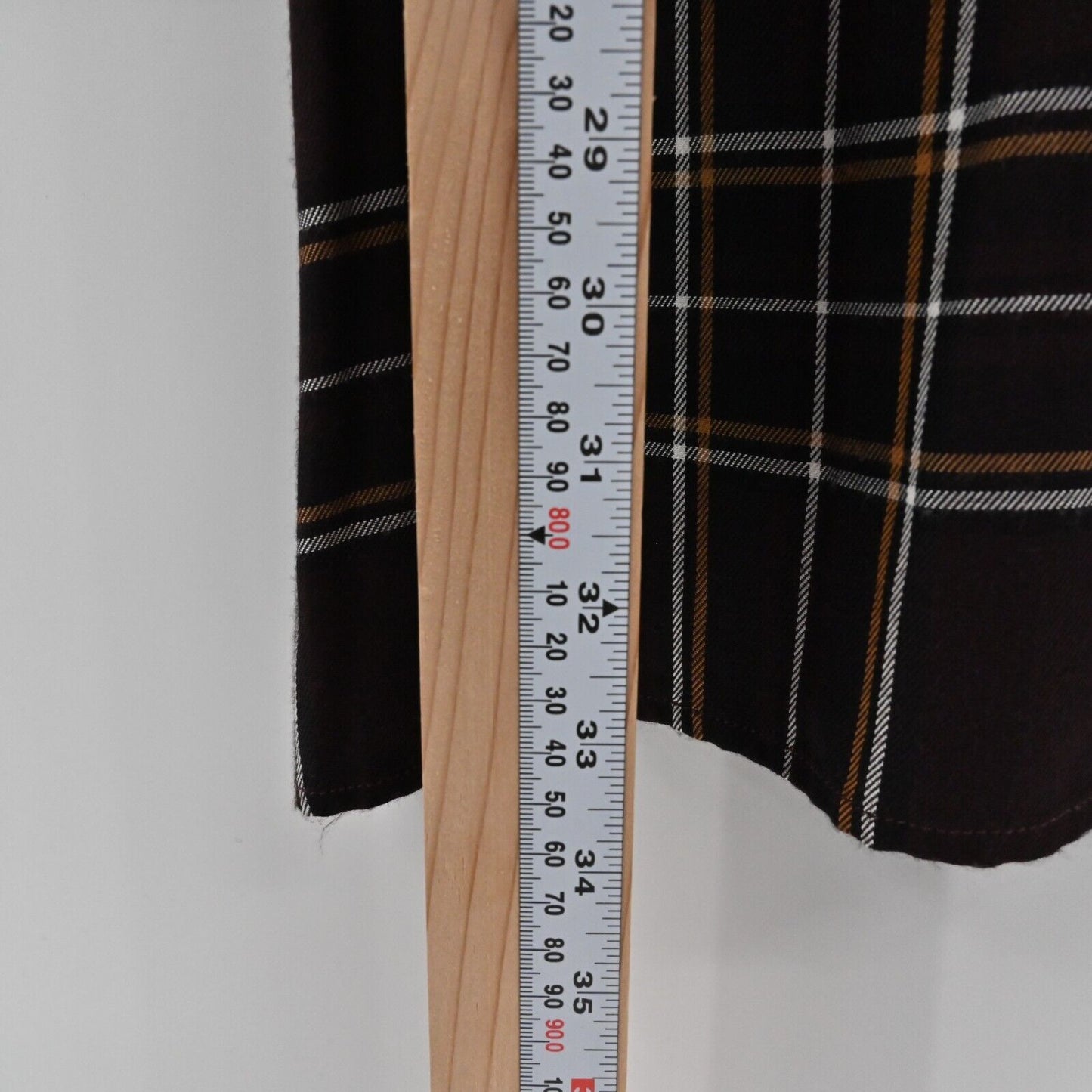 SANCTUARY Dress Womens Size 6 Upbeat Plaid Print Faux Wrap Long Sleeve VNeck