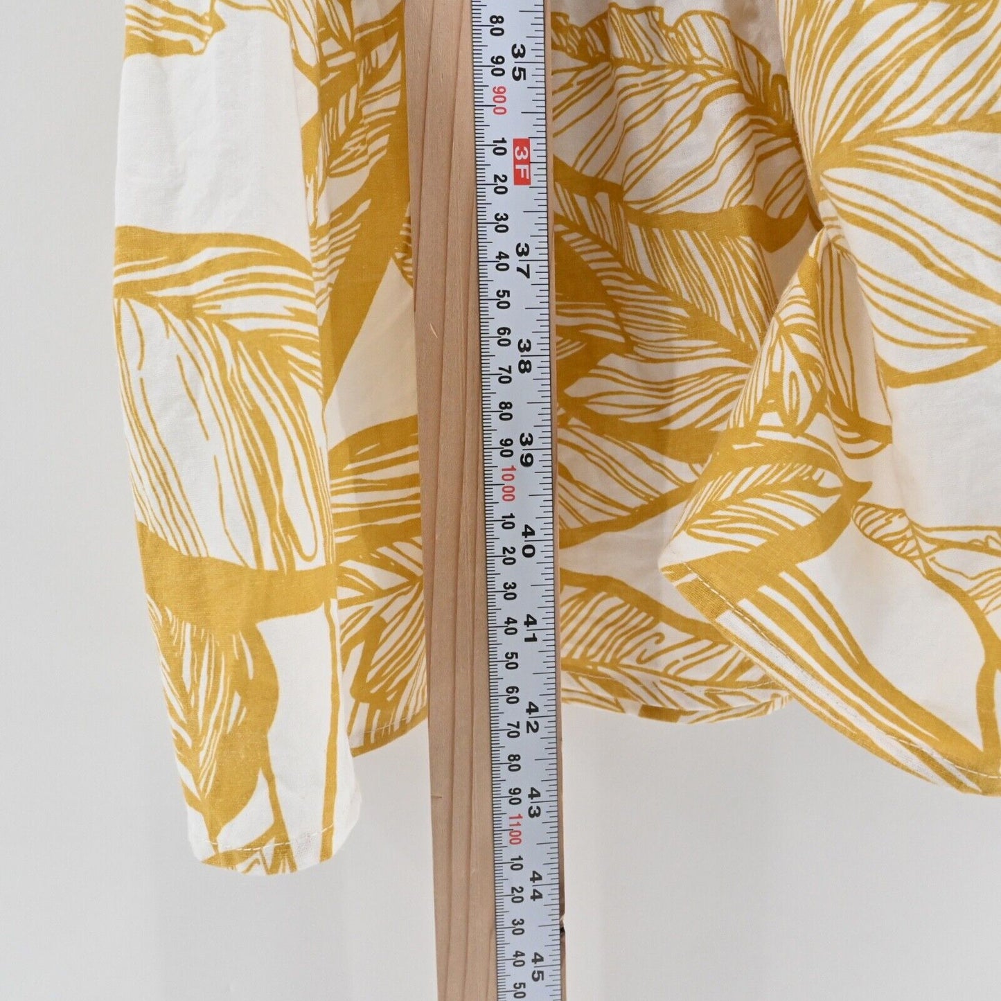 SUGAR LIPS Dress Size XS Yellow Tropical Print Poplin Cotton Ruffle Tiered Midi