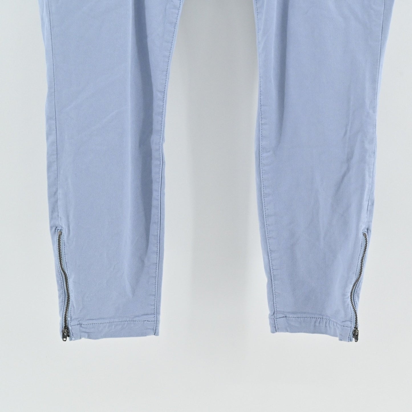 Joie Womens Park Skinny Pants Size 34 Blue Zip Pocket Utility Cargo Stretch Chic