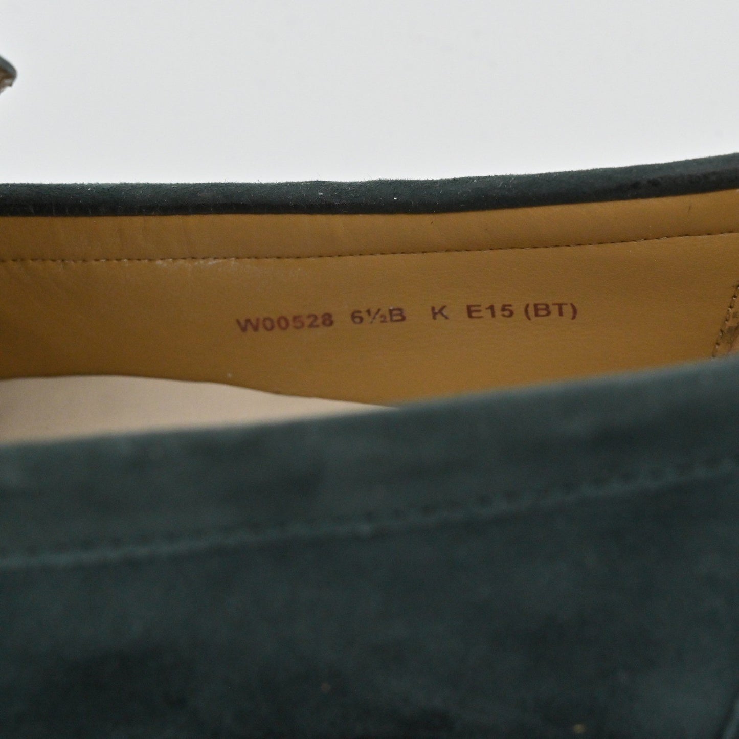 Cole Haan Emmons Tassel Loafers Womens Size 6.5B Green Suede Preppy Academia