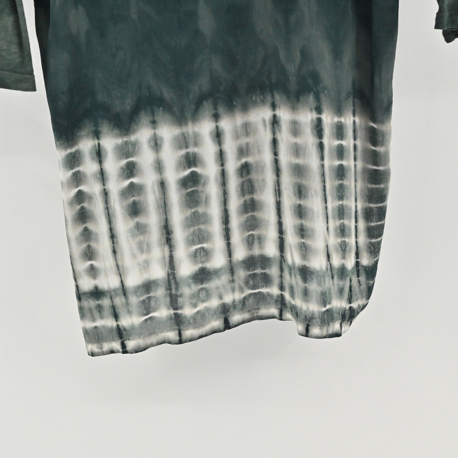 XCVI Wearables Tie Dye Tunic Top Womens Sz S Green V Neck Casual Cotton Comfort