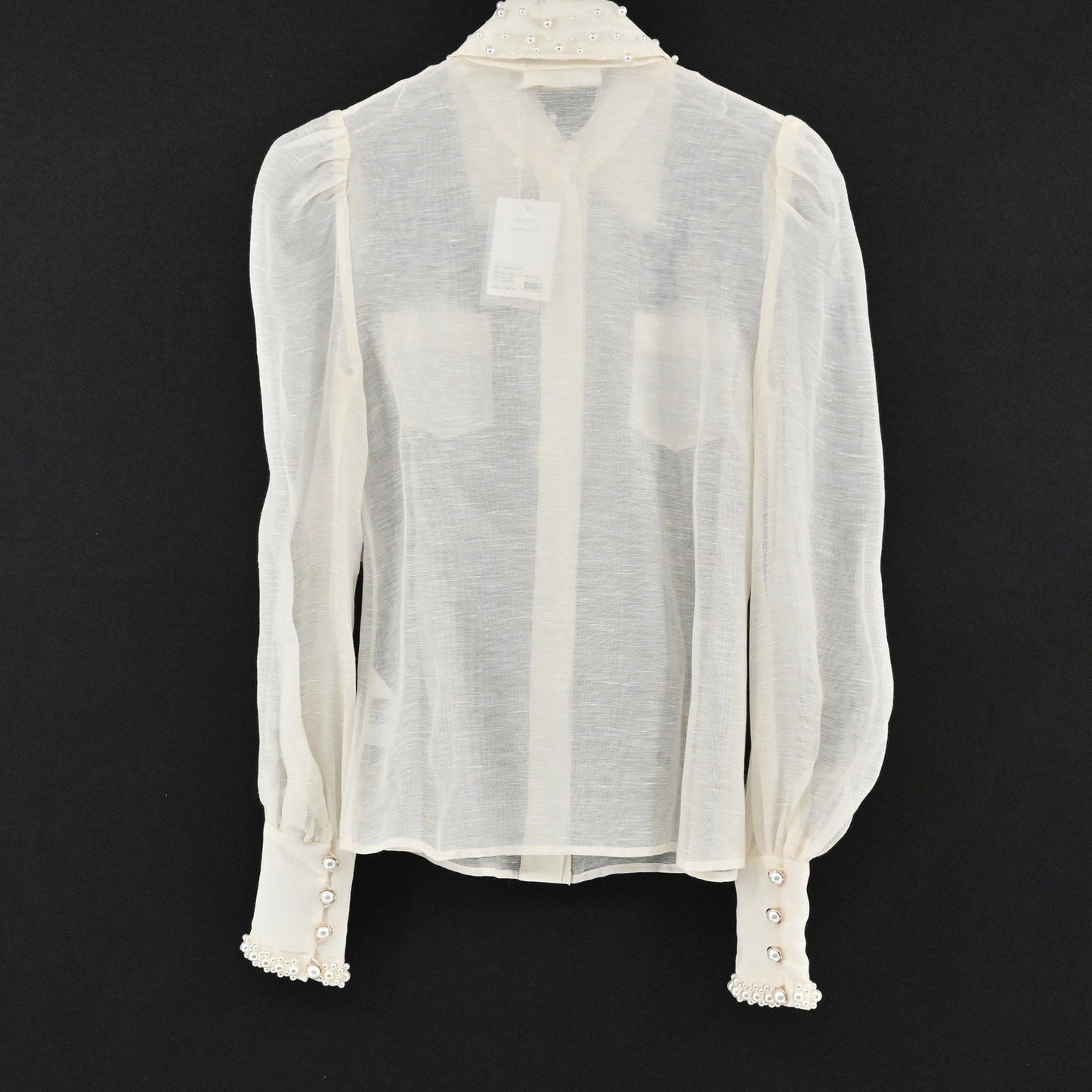 Zimmermann High Tide Lace Set Womens Size 6 Ivory White Pearl Belt