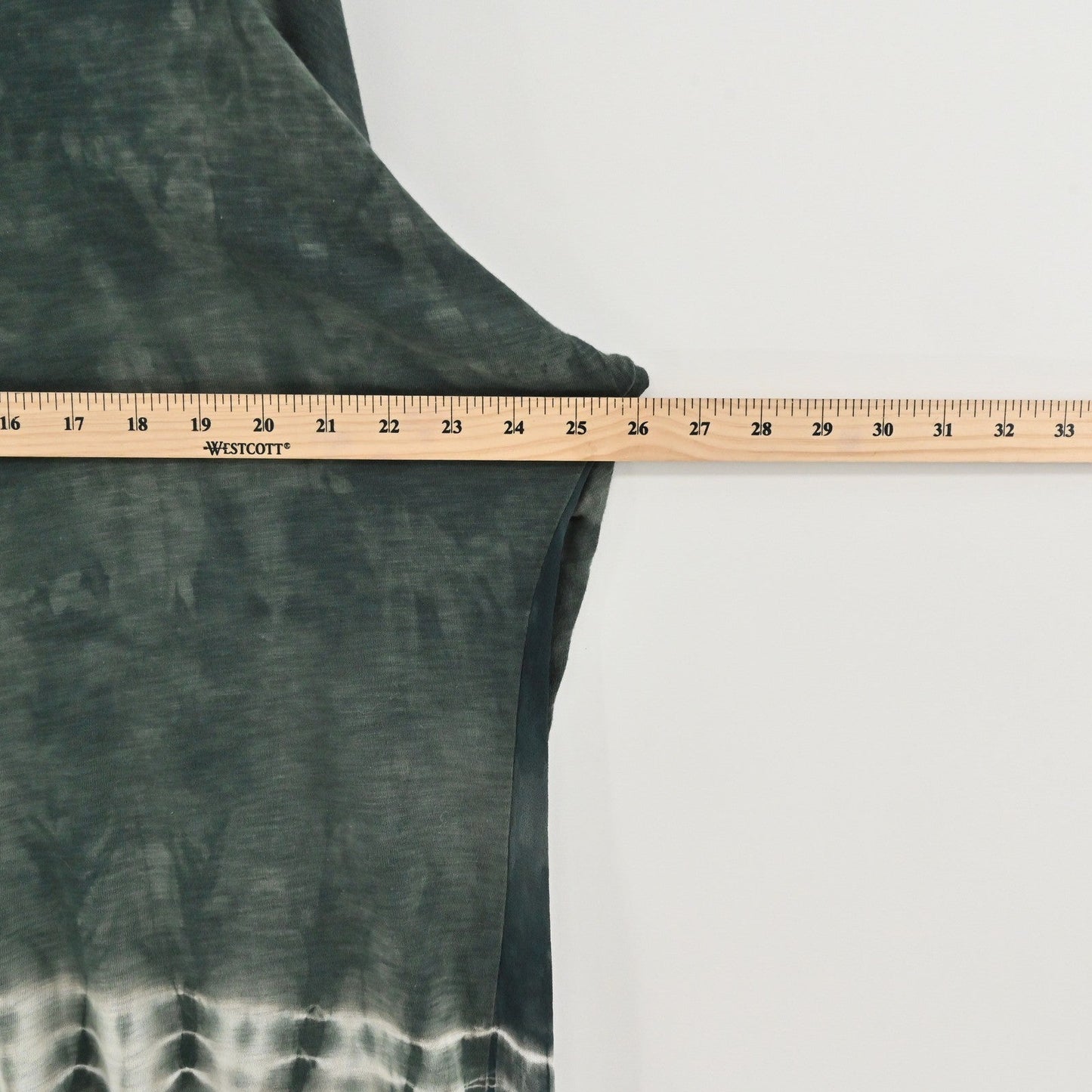 XCVI Wearables Tie Dye Tunic Top Womens Sz S Green V Neck Casual Cotton Comfort