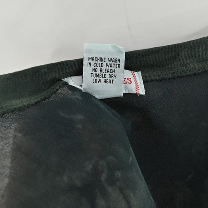 XCVI Wearables Tie Dye Tunic Top Womens Sz S Green V Neck Casual Cotton Comfort