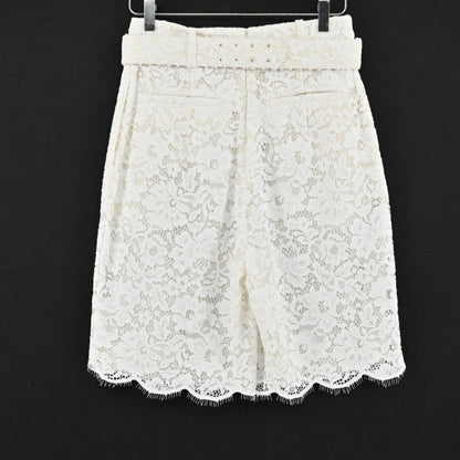 Zimmermann High Tide Lace Set Womens Size 6 Ivory White Pearl Belt