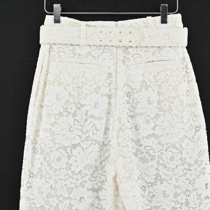 Zimmermann High Tide Lace Set Womens Size 6 Ivory White Pearl Belt