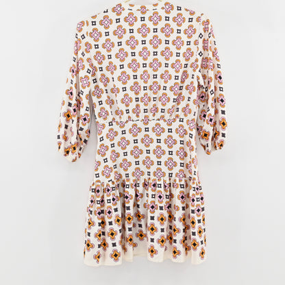 Maje Silk Geometric Dress Size 36