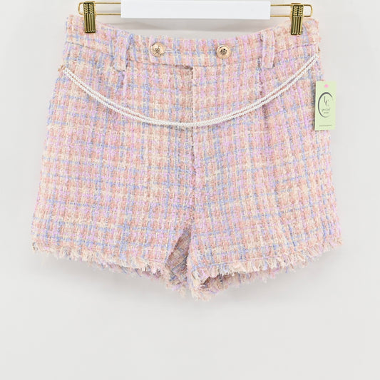 NWT Walter Baker Pink Tweed Shorts Size 8