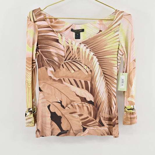 Vtg Roberto Cavalli Palm Leaf Top Size M