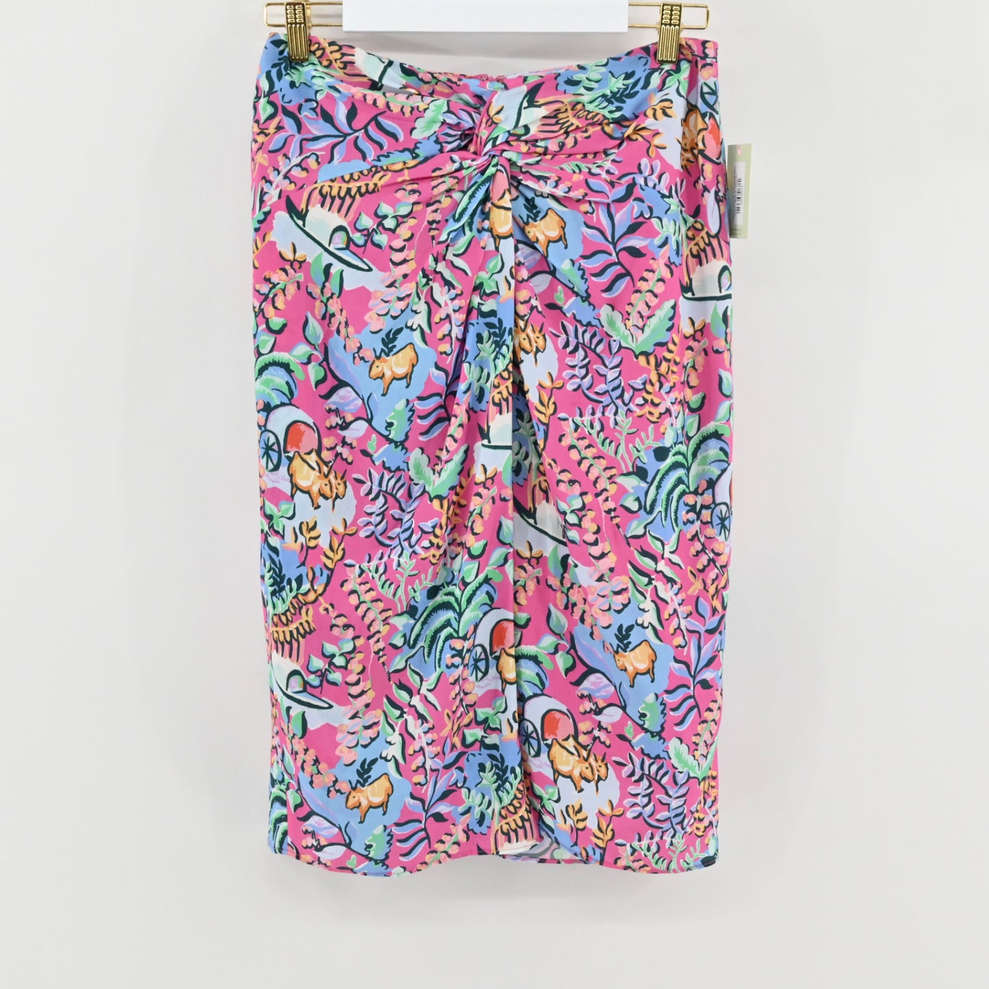 J McLaughlin Pink Floral Skirt Size 6