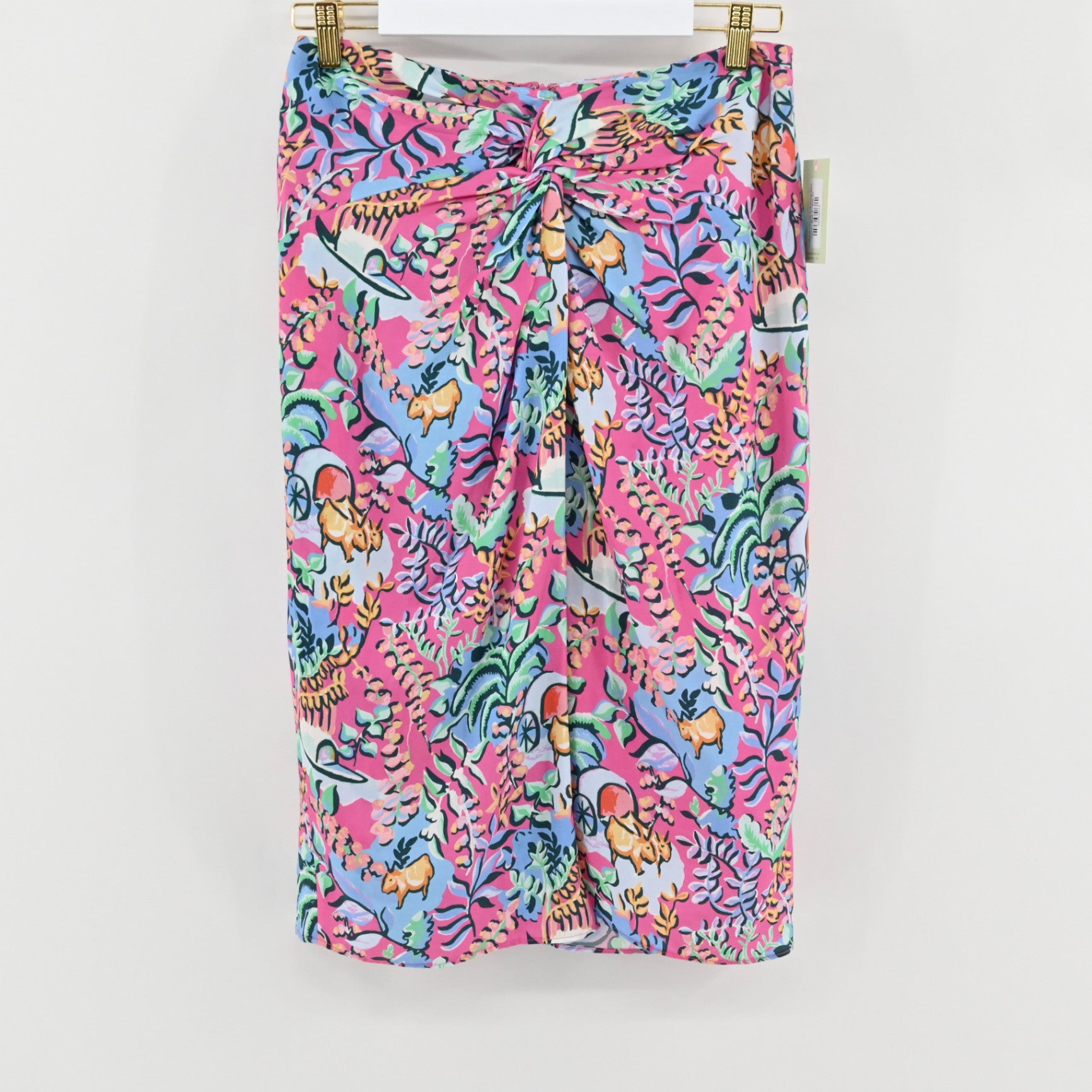 J McLaughlin Pink Floral Skirt Size 6