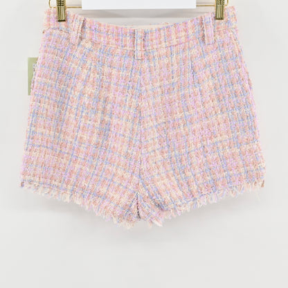 NWT Walter Baker Pink Tweed Shorts Size 8