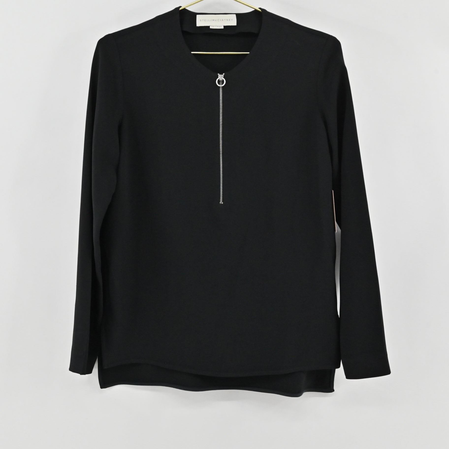 Stella McCartney Black Zip Top Size 38